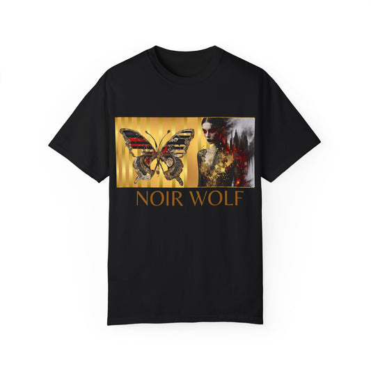 Unisex Garment-Dyed T-shirt   Noir Wolf by De opulence