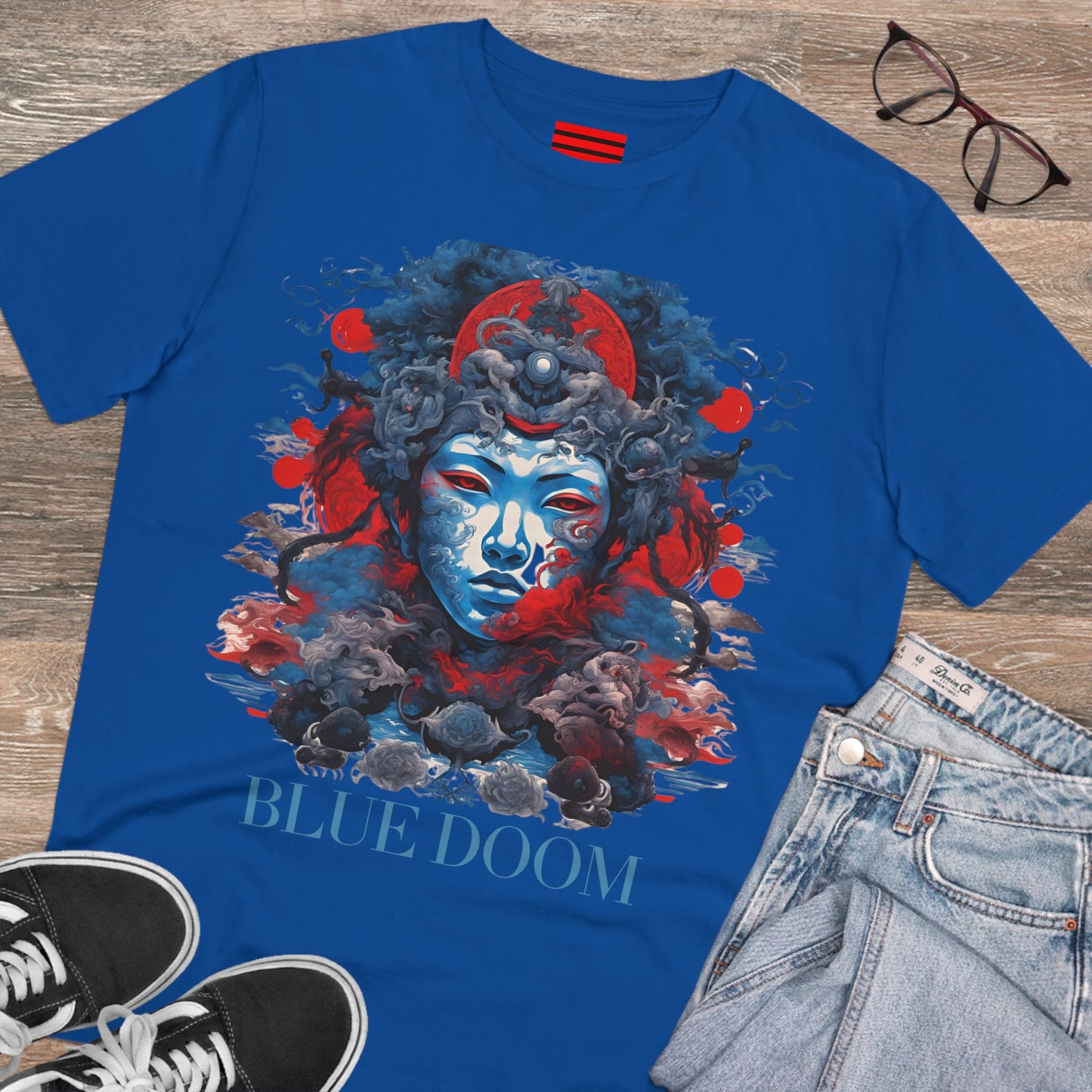 Organic Creator T-shirt - Unisex Blue Doom by Noir Wolf