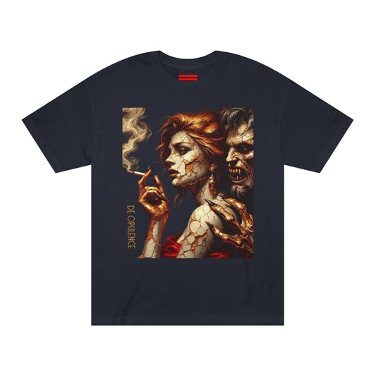 Golden Last Supper Unisex Tee De Opulence by Noir Wolf Black