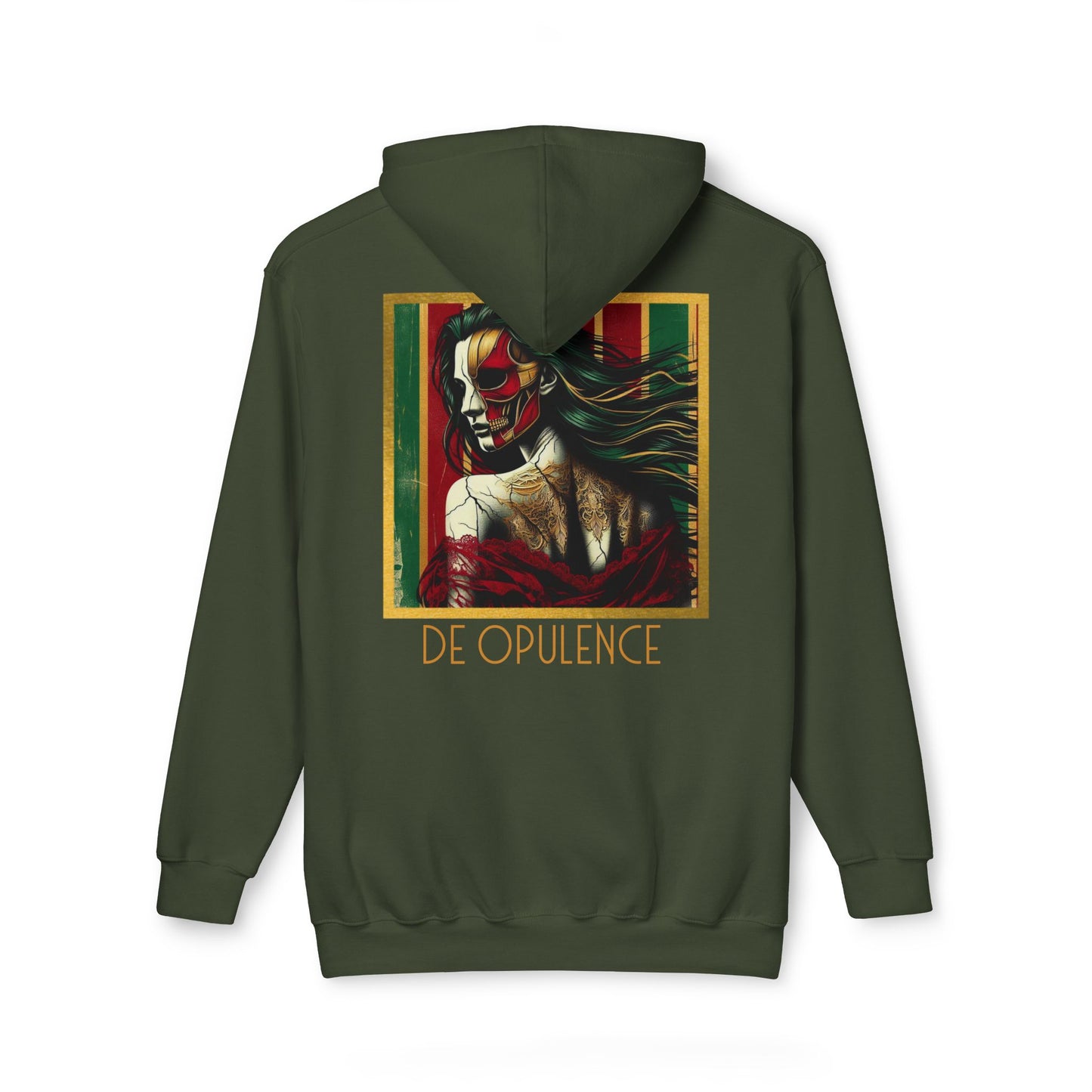 Vibrant Unisex Hooded Sweatshirt - Noir Wolf & De Opulence Designs