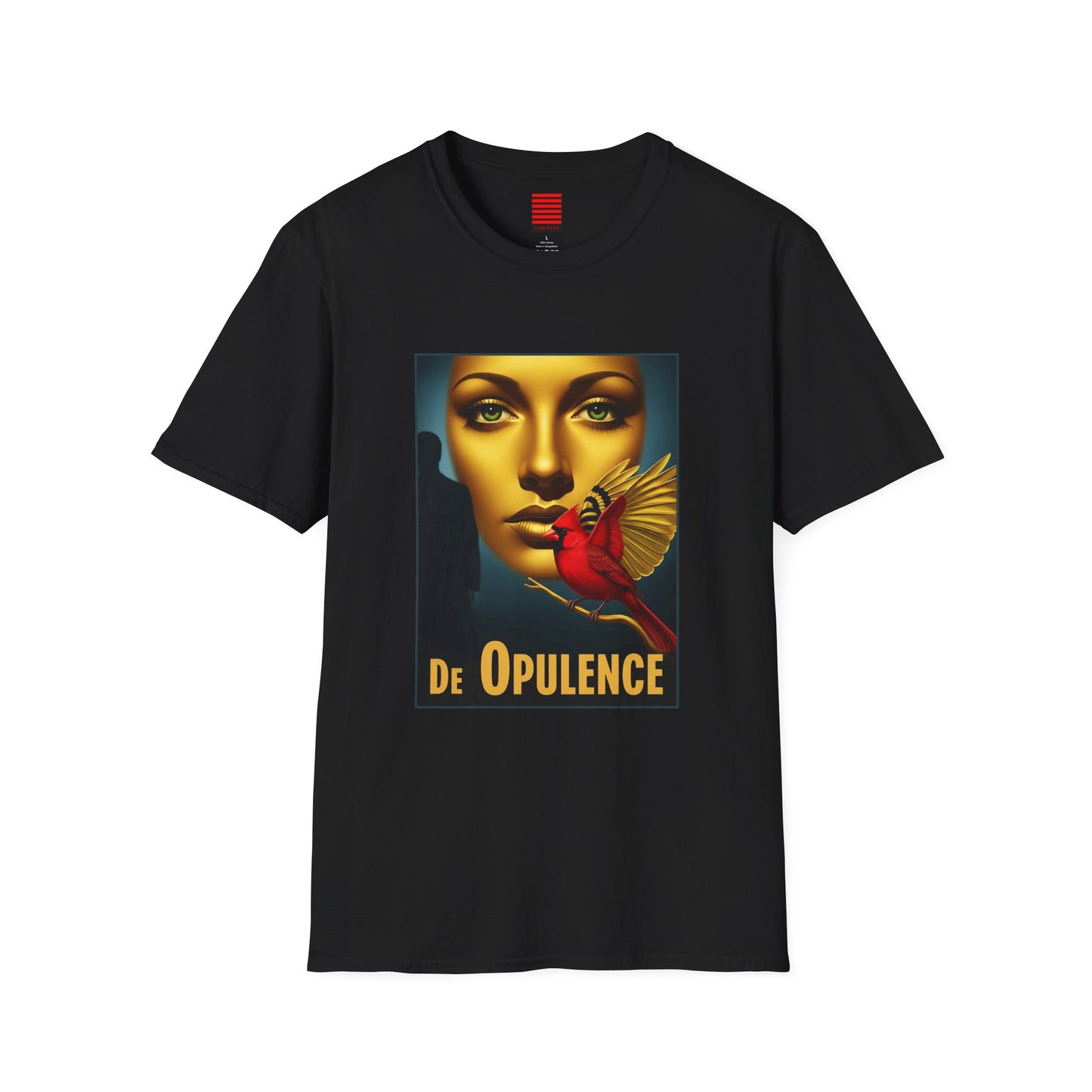 Chic Graphic T-Shirt for Art Lovers, Unisex Softstyle Tee, Vintage Fashion Top, Stylish Gift for Birthdays, Casual Wear