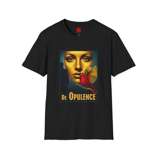 Chic Graphic T-Shirt for Art Lovers, Unisex Softstyle Tee, Vintage Fashion Top, Stylish Gift for Birthdays, Casual Wear