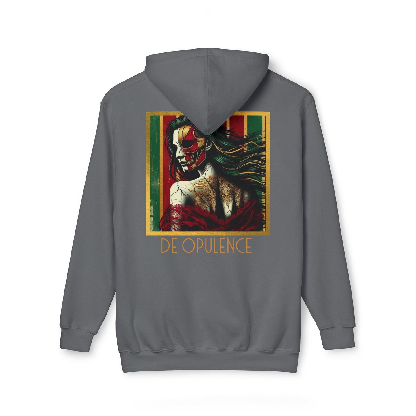 Vibrant Unisex Hooded Sweatshirt - Noir Wolf & De Opulence Designs