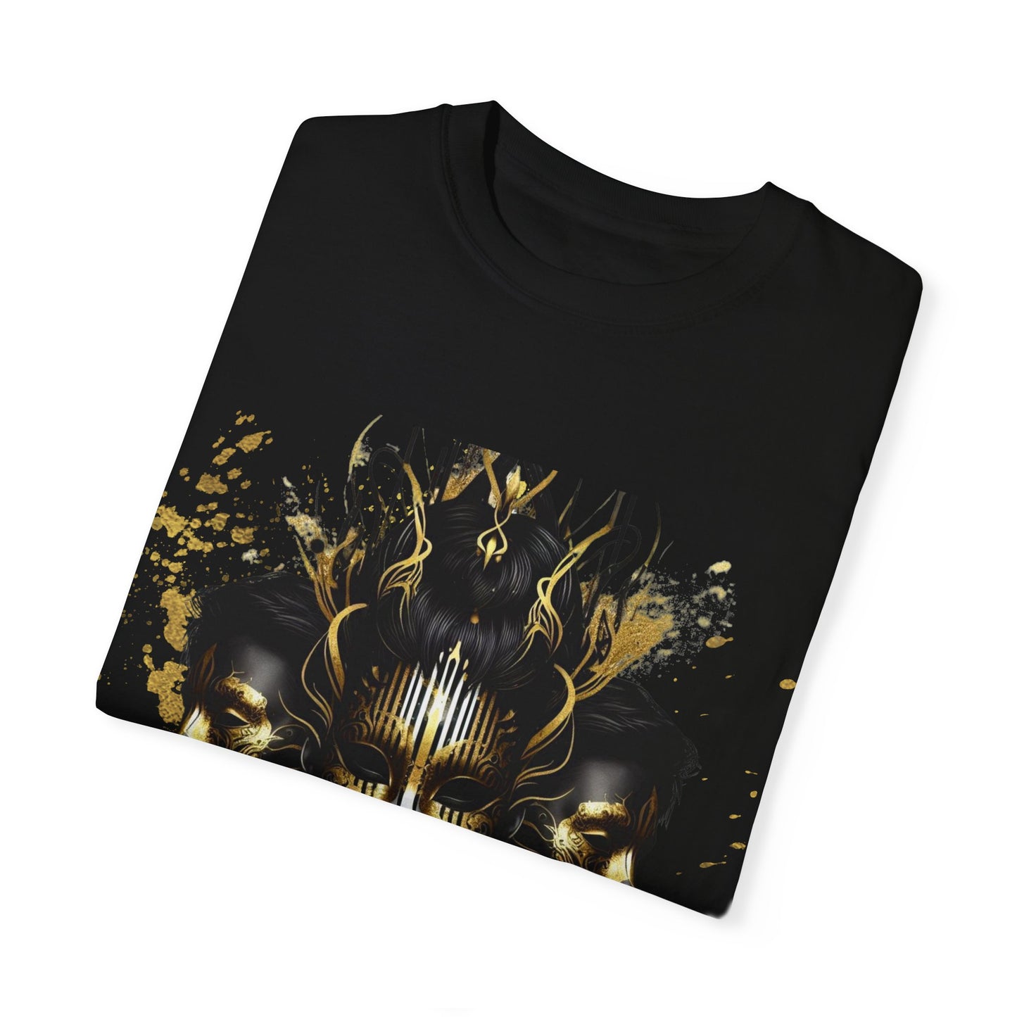 Unisex Garment-Dyed T-shirt Noir Wolf by De opulence