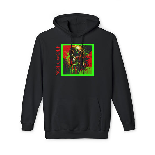 Vibrant Unisex Hooded Sweatshirt - Noir Wolf & De Opulence Designs