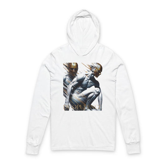 Mythic Sculpt Hoodie Long Sleeve Tee — Angelic Statue Graphic