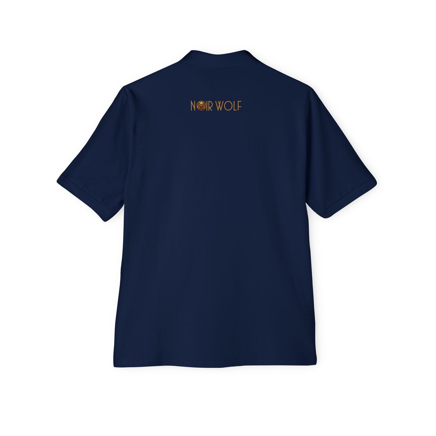 Men's Piqué Polo De Opulence by Noir Wolf the style of grace