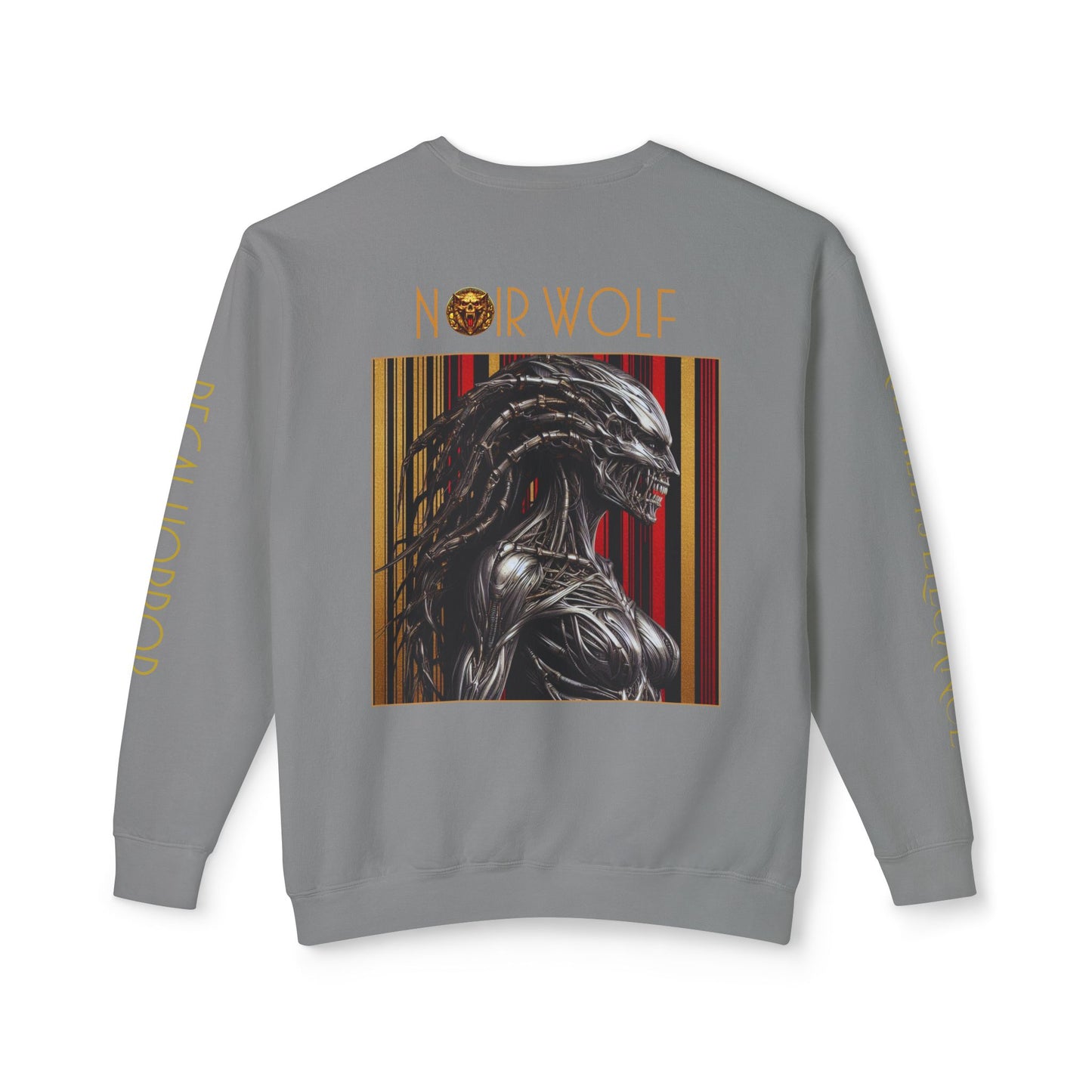 Unisex Lightweight Crewneck Sweatshirt De Opulence by Noir Wolf