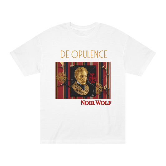 Noir Wolf “De Opulence” Tee — Retro Gothic Portrait Graphic T-Shirt
