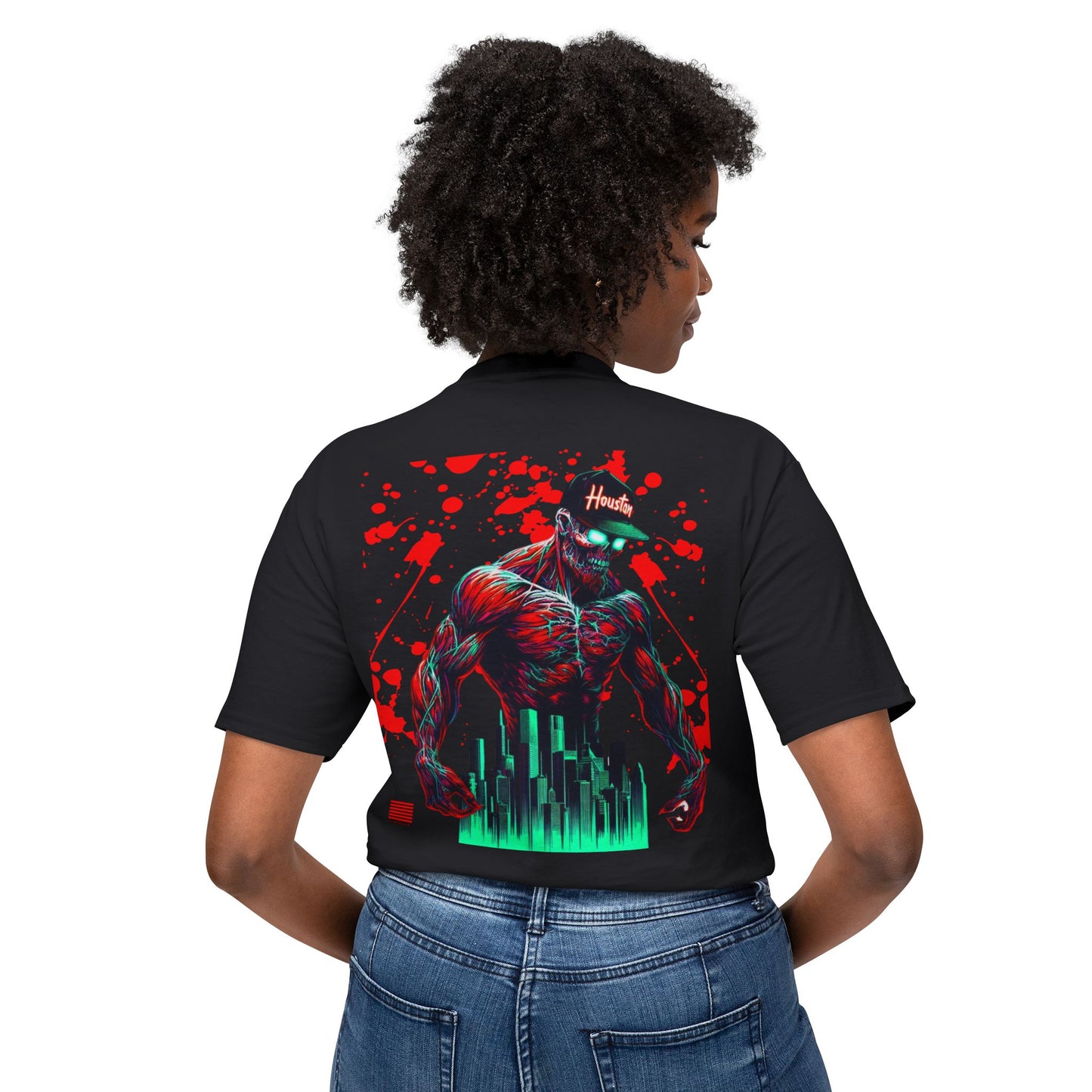 Unisex HD Cotton™ T-shirt NOIR WOLF HOUSTON