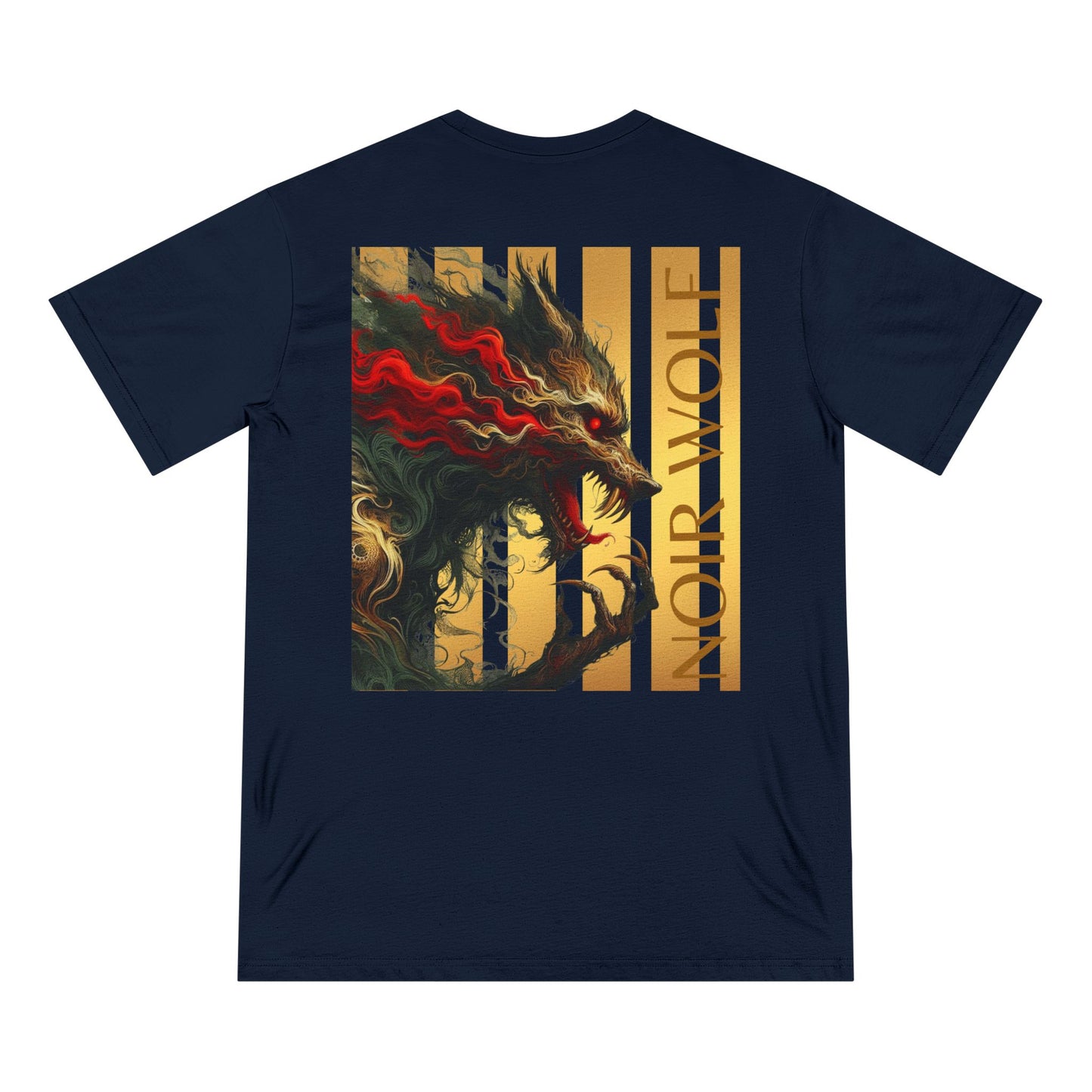 Organic Butterfly & Wolf Graphic Tee – Nature-Inspired Art
