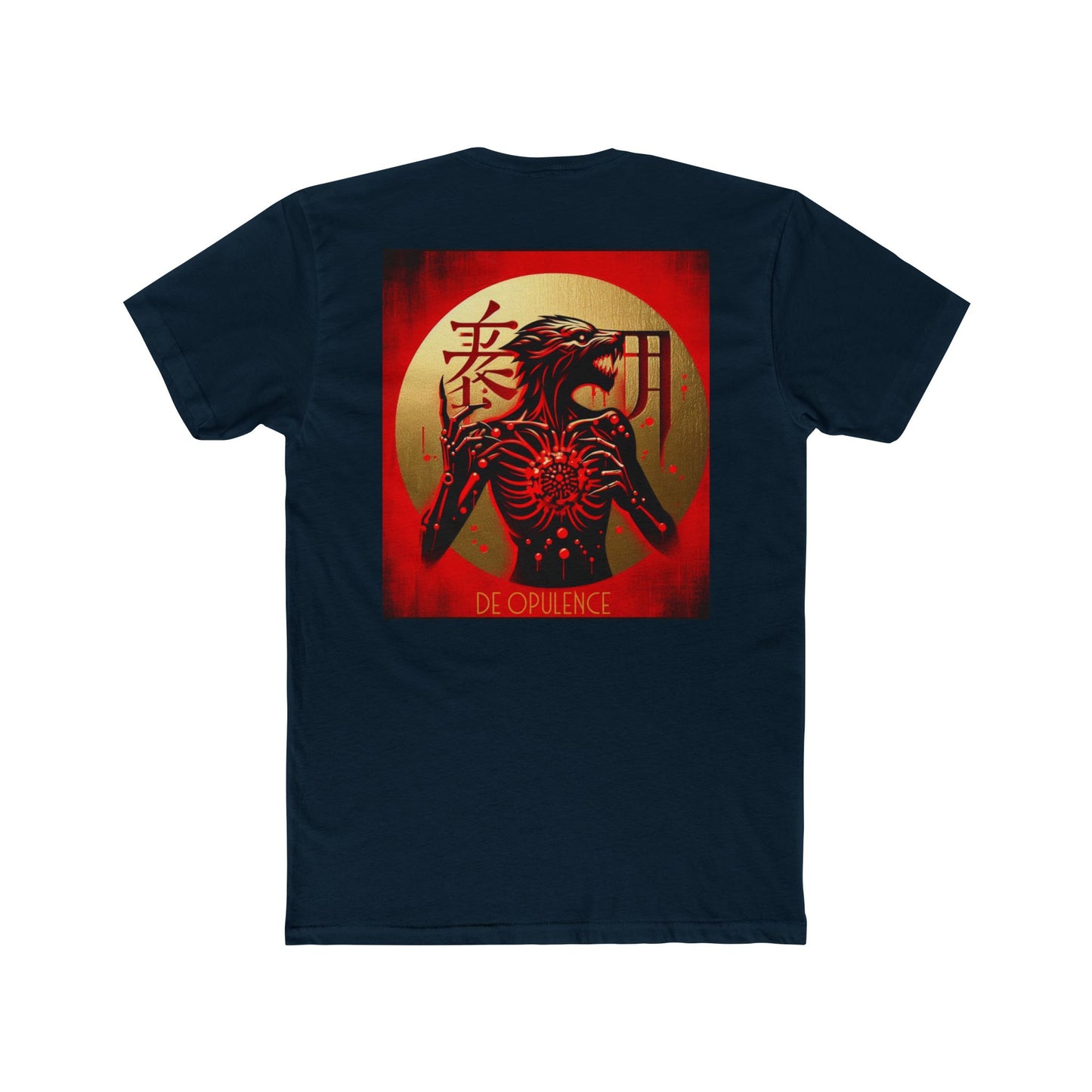 Unisex Cotton Crew Tee De Opulence by Noir Wolf