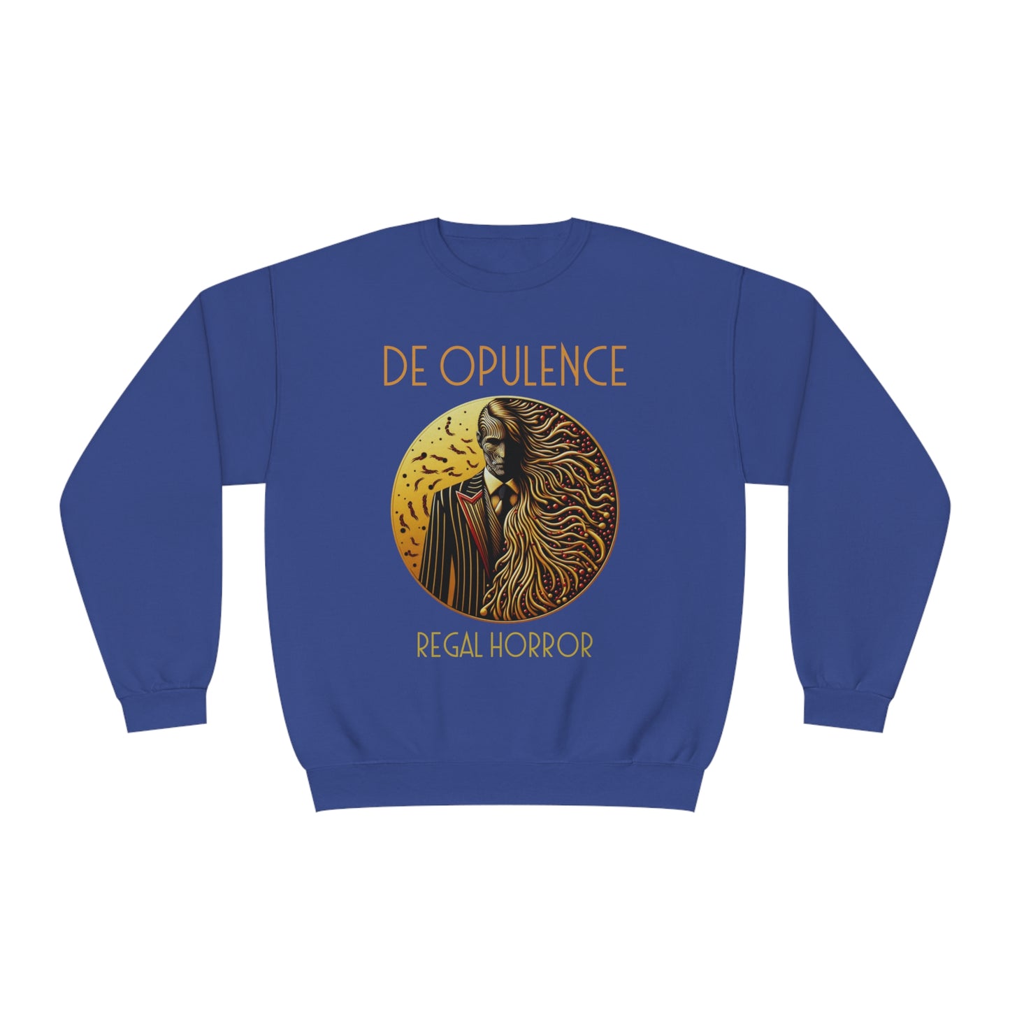 Unisex NuBlend® Crewneck Sweatshirt De Opulence by Noir Wolf the style of grace Royal