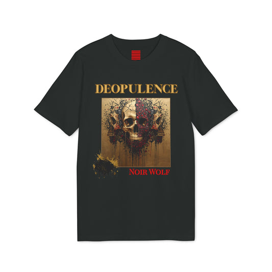 DeOpulence Skull Graphic T-Shirt — Gothic Luxury Band Tee