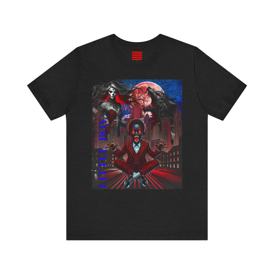 Unisex Jersey Short Sleeve Tee NOIR WOLF LITTLE BOY