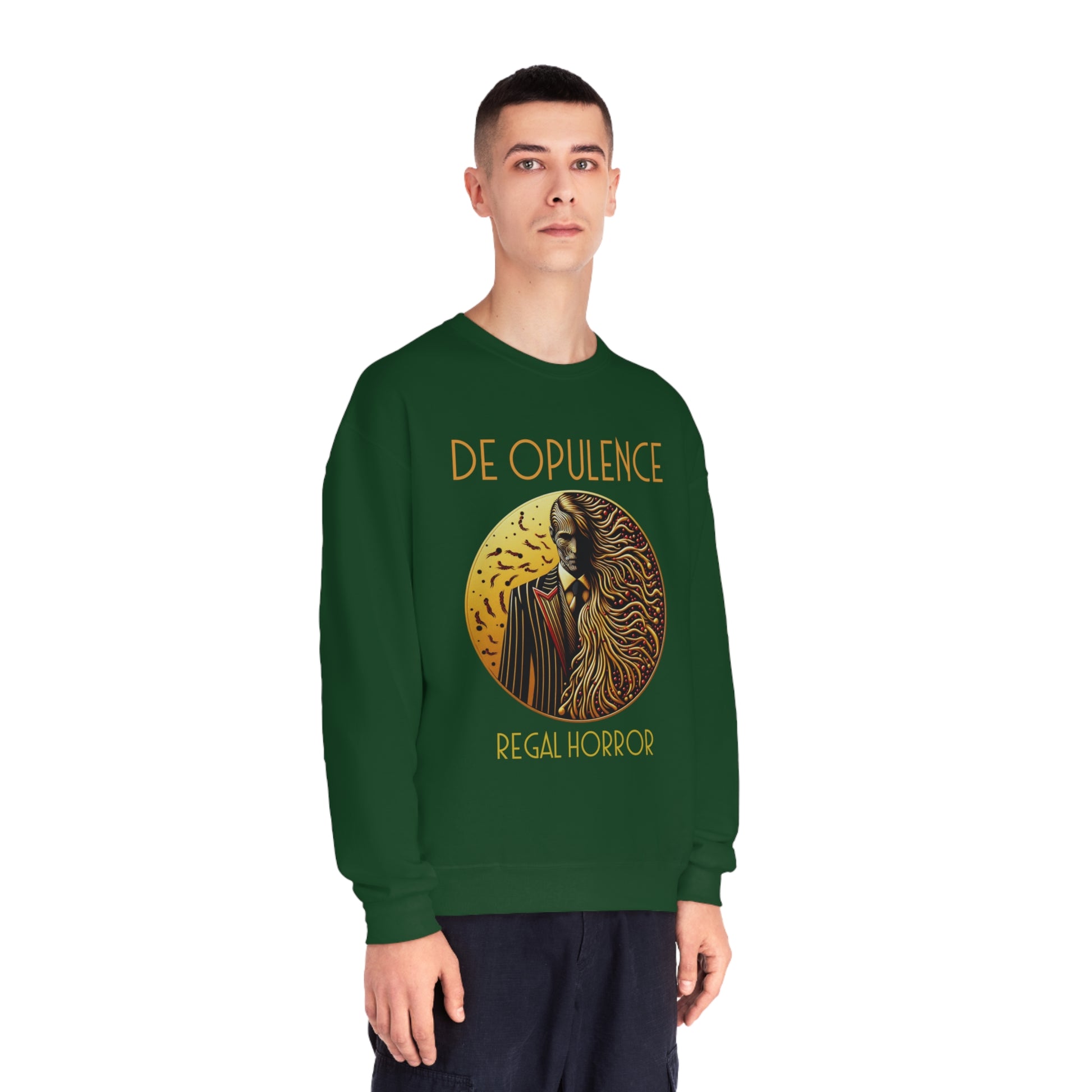 Unisex NuBlend® Crewneck Sweatshirt De Opulence by Noir Wolf the style of grace