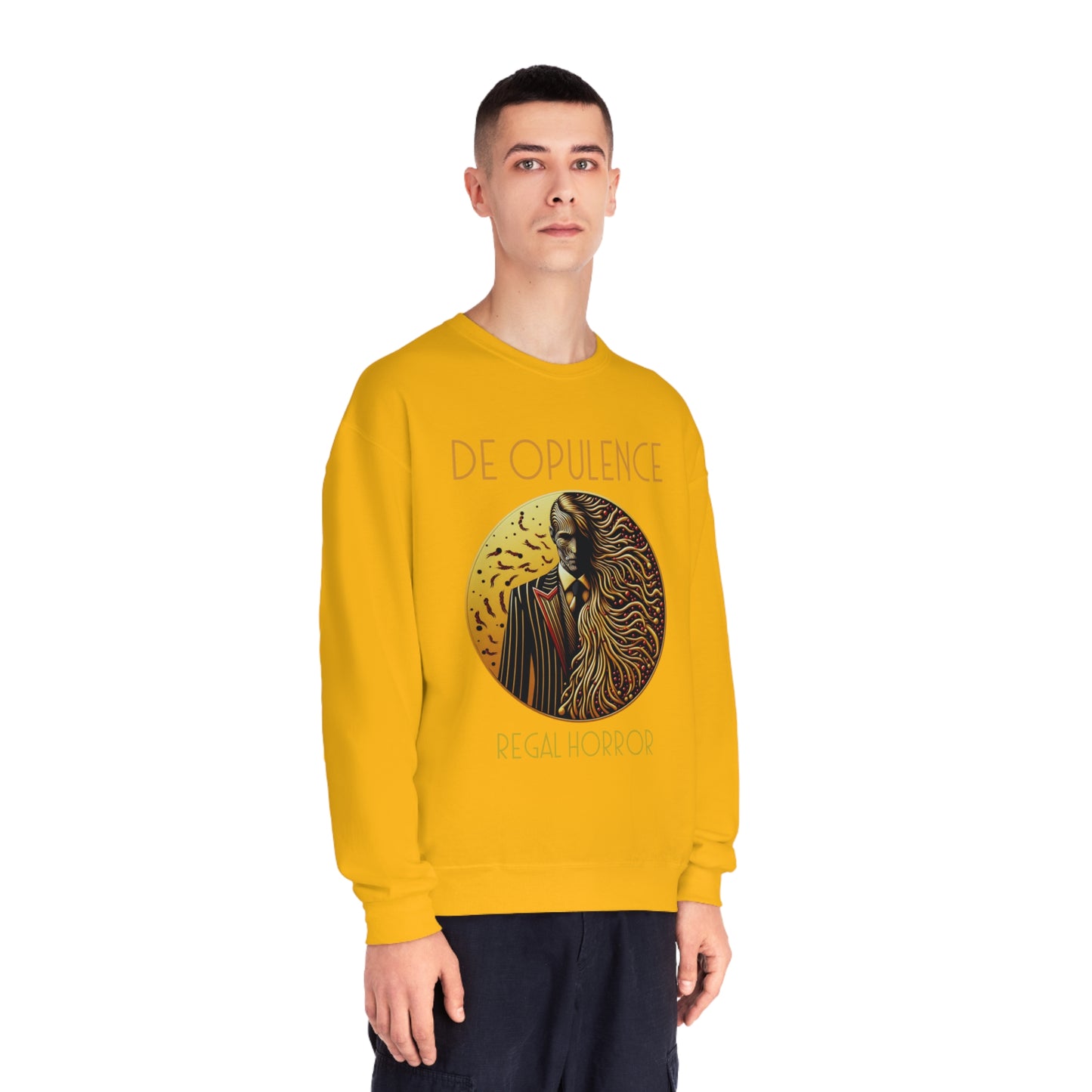 Unisex NuBlend® Crewneck Sweatshirt De Opulence by Noir Wolf the style of grace