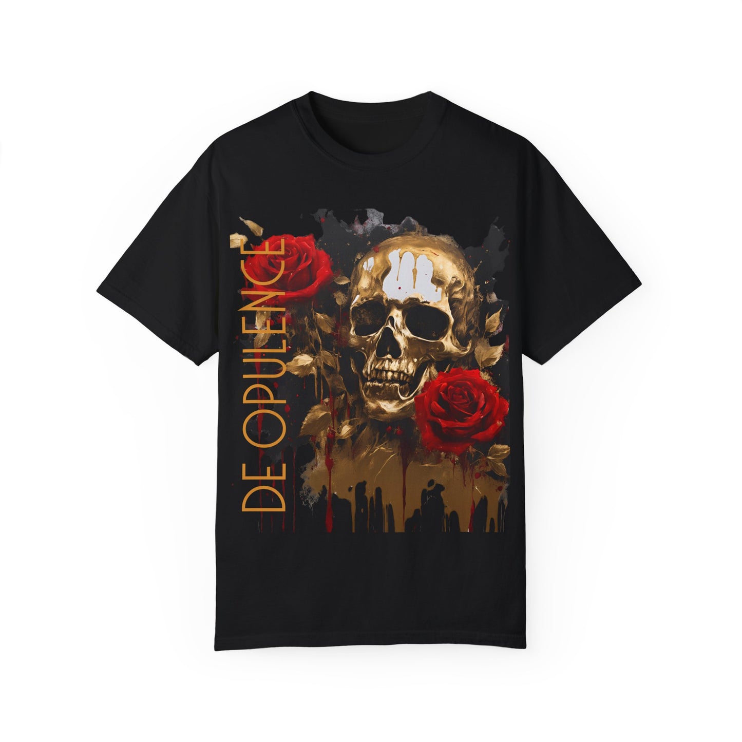 Unisex Garment-Dyed T-shirt NOIR WOLF DE OPULENCE