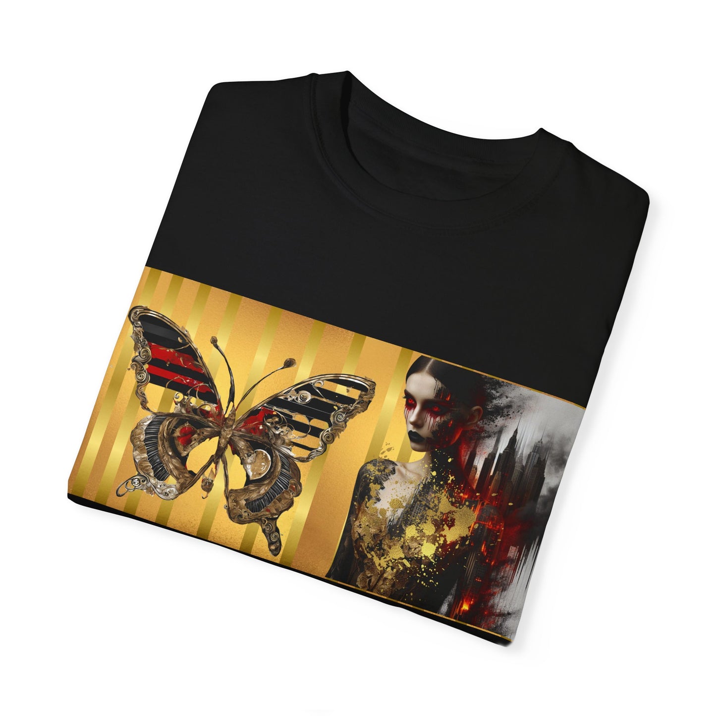 Unisex Garment-Dyed T-shirt   Noir Wolf by De opulence