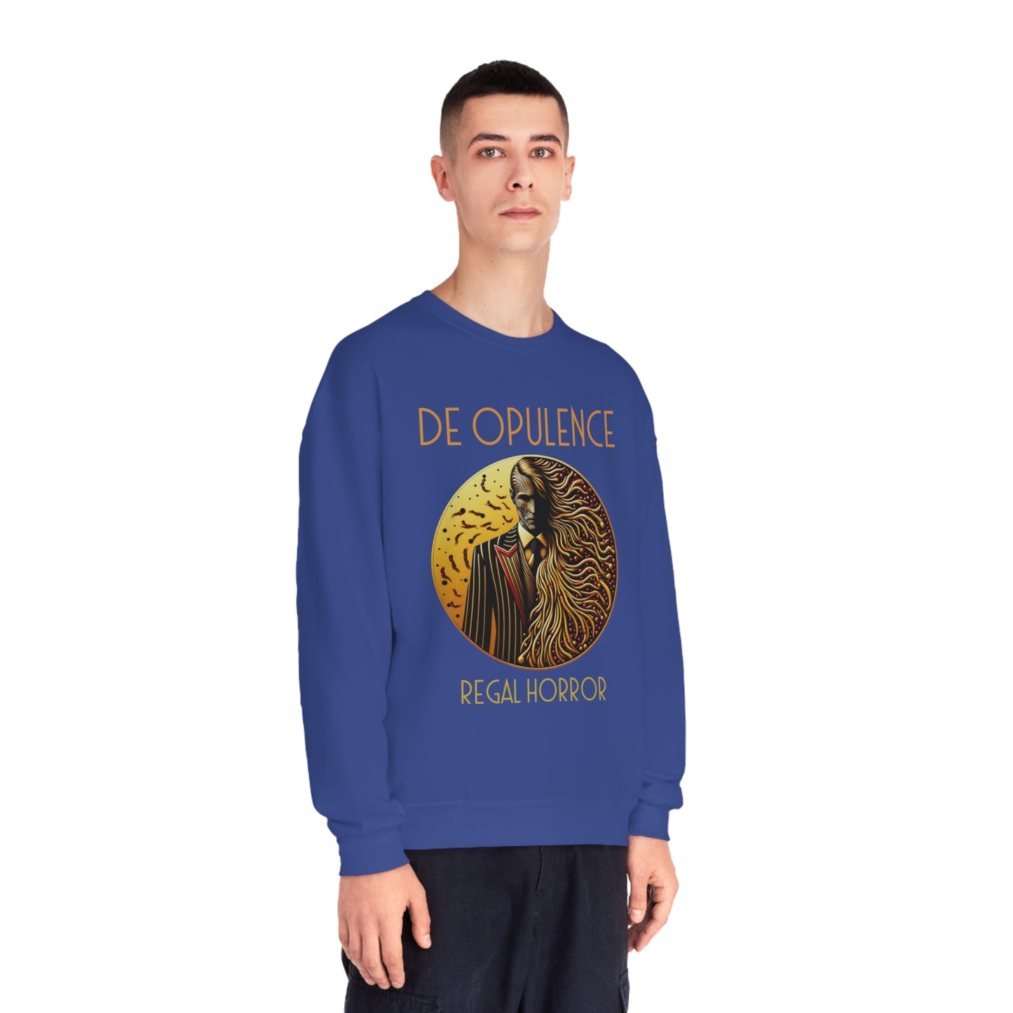 Unisex NuBlend® Crewneck Sweatshirt De Opulence by Noir Wolf the style of grace