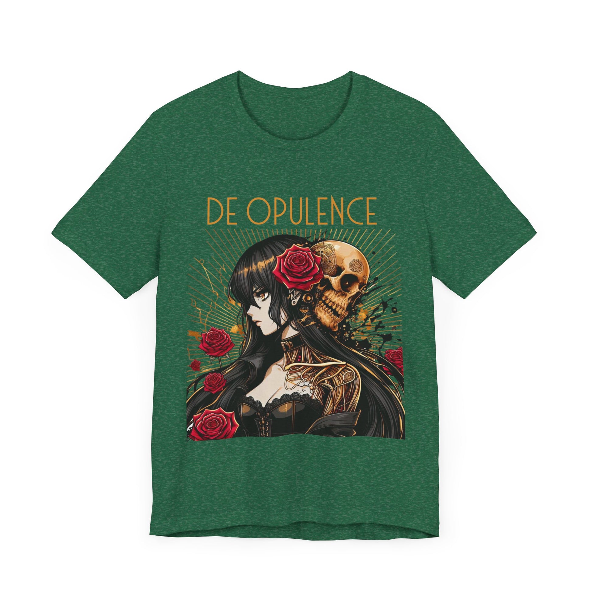 Unisex Jersey Short Sleeve Tee De Opulence by Noir Wolf