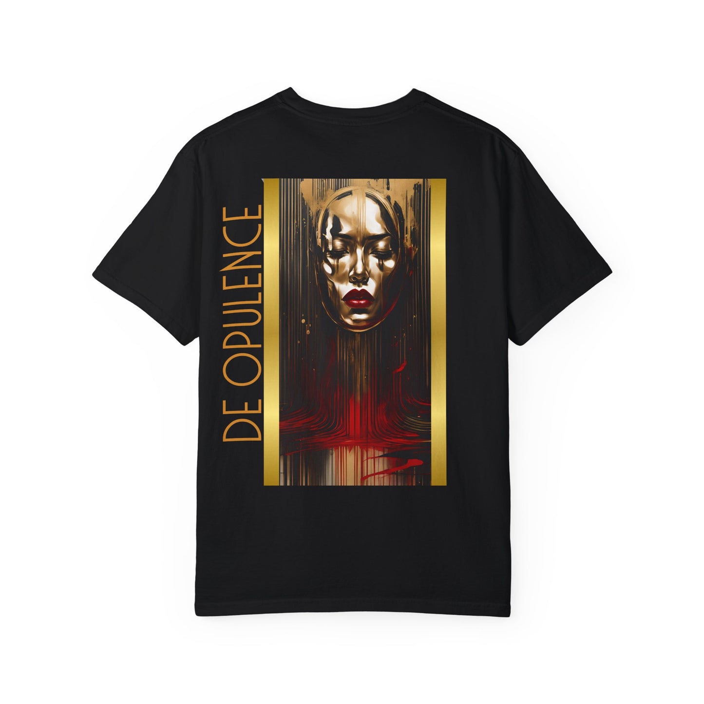 Unisex Garment-Dyed T-shirt NOIR WOLF De Opulence
