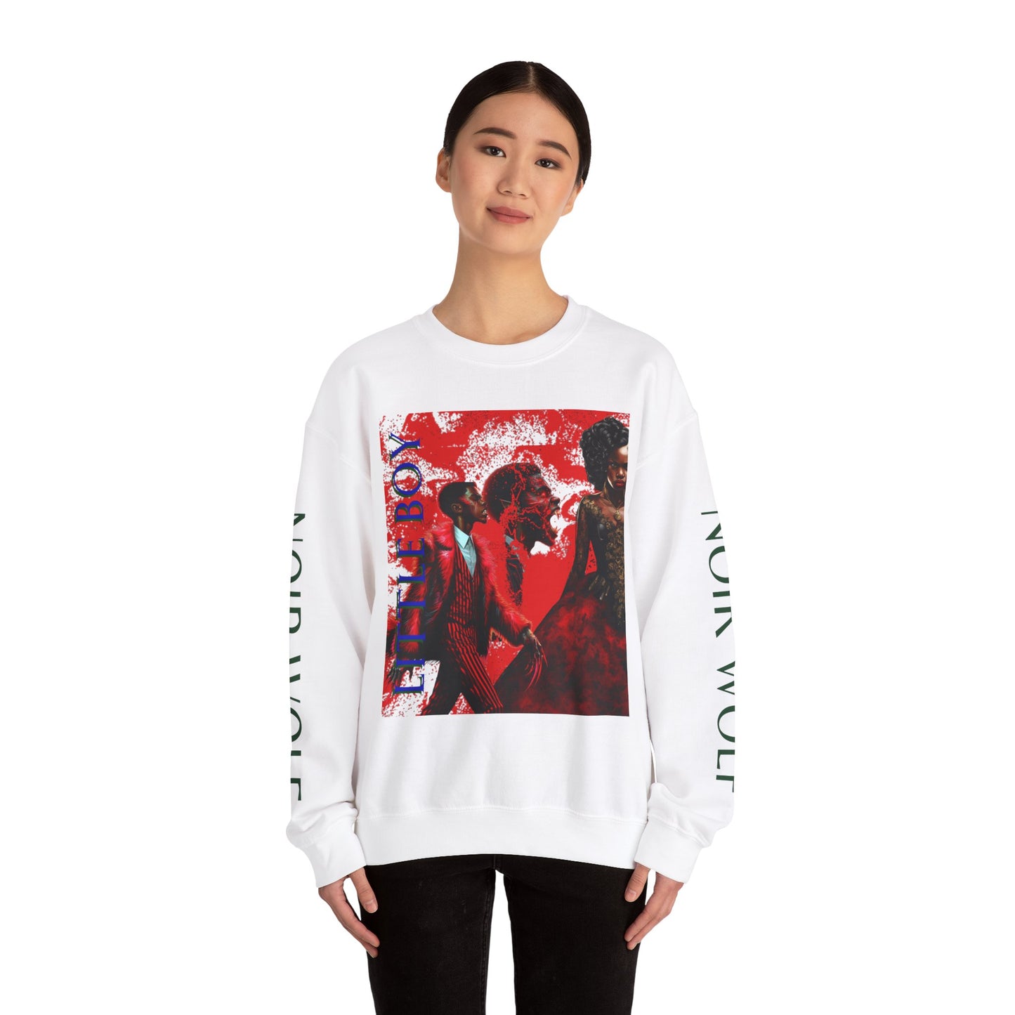 Unisex Heavy Blend™ Crewneck Sweatshirt LITTLE BOY BY NOIR WOLF