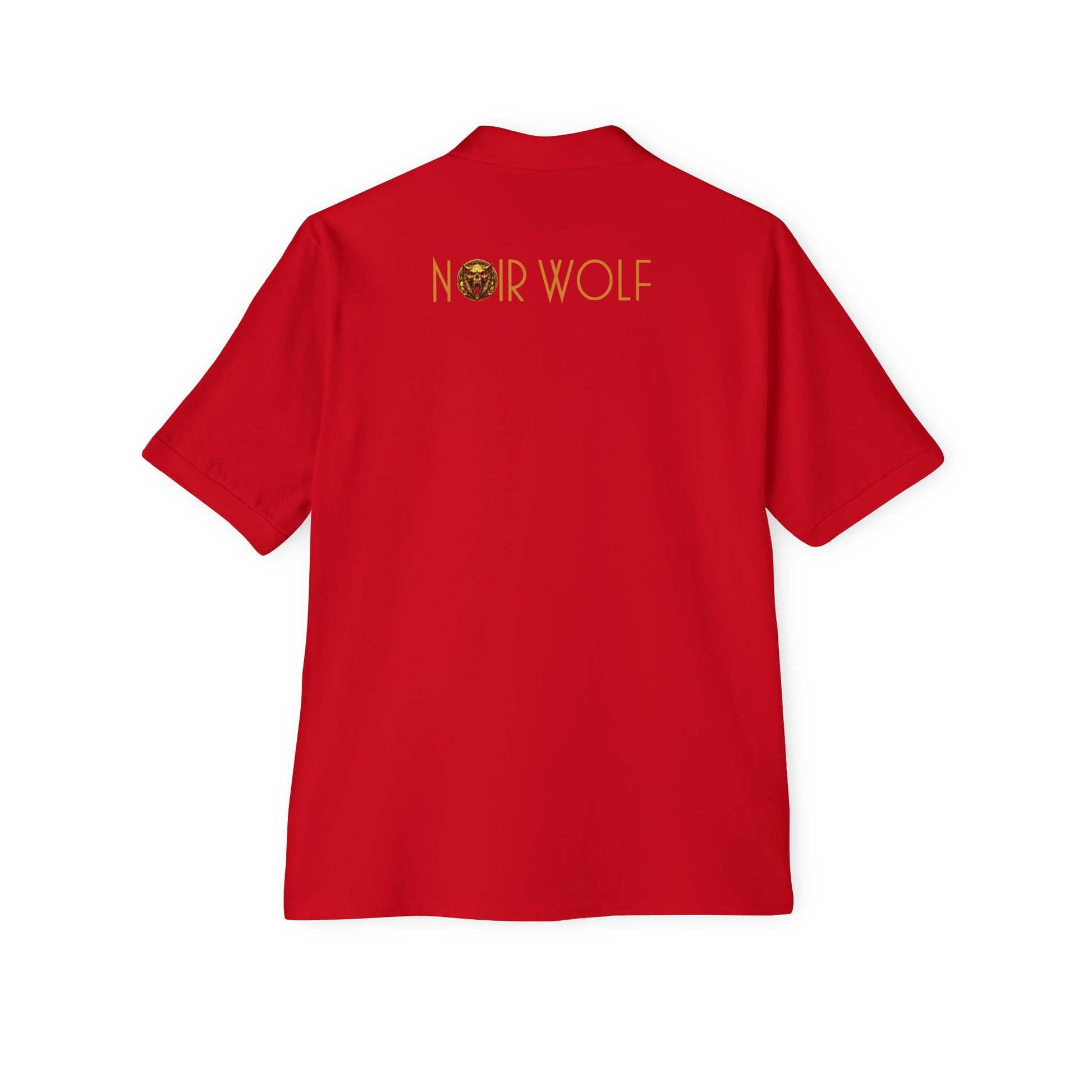 Men's Piqué Polo De Opulence by Noir Wolf the style of grace