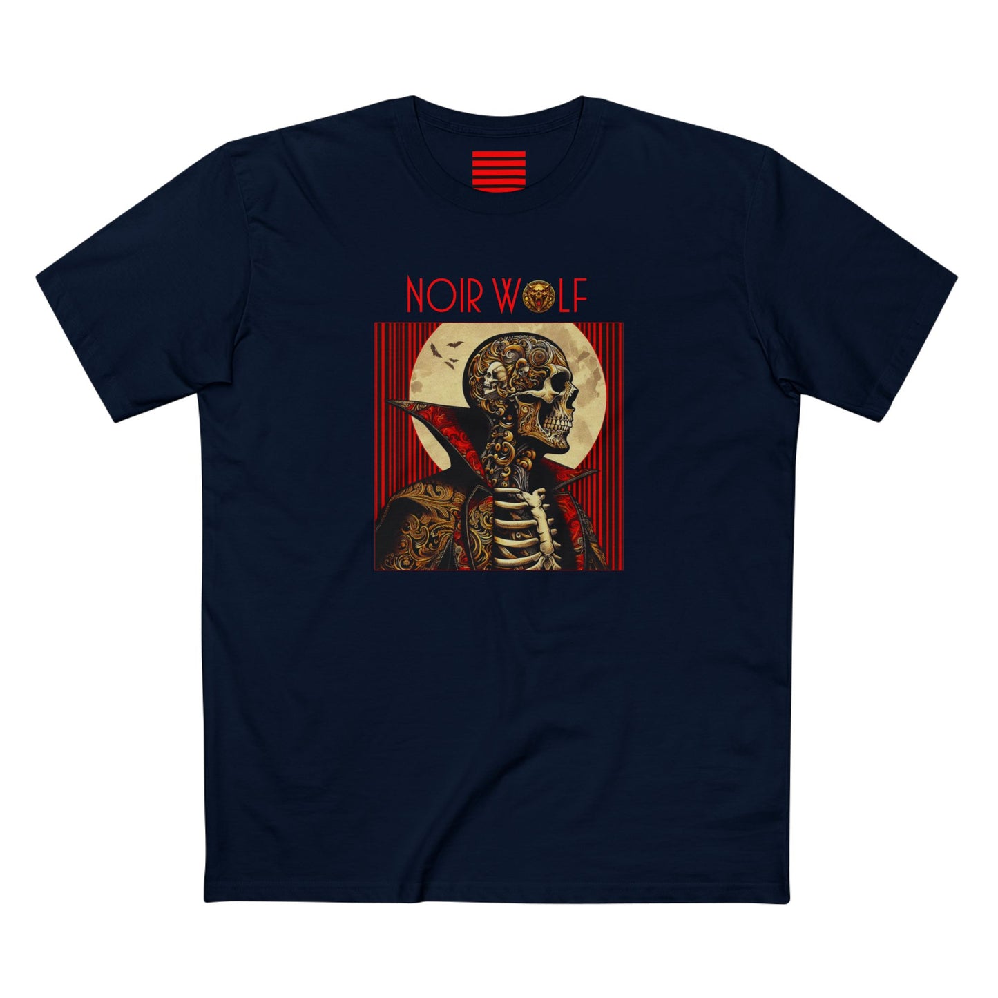 Men's Staple Tee De Opulence By Noir Wolf Navy