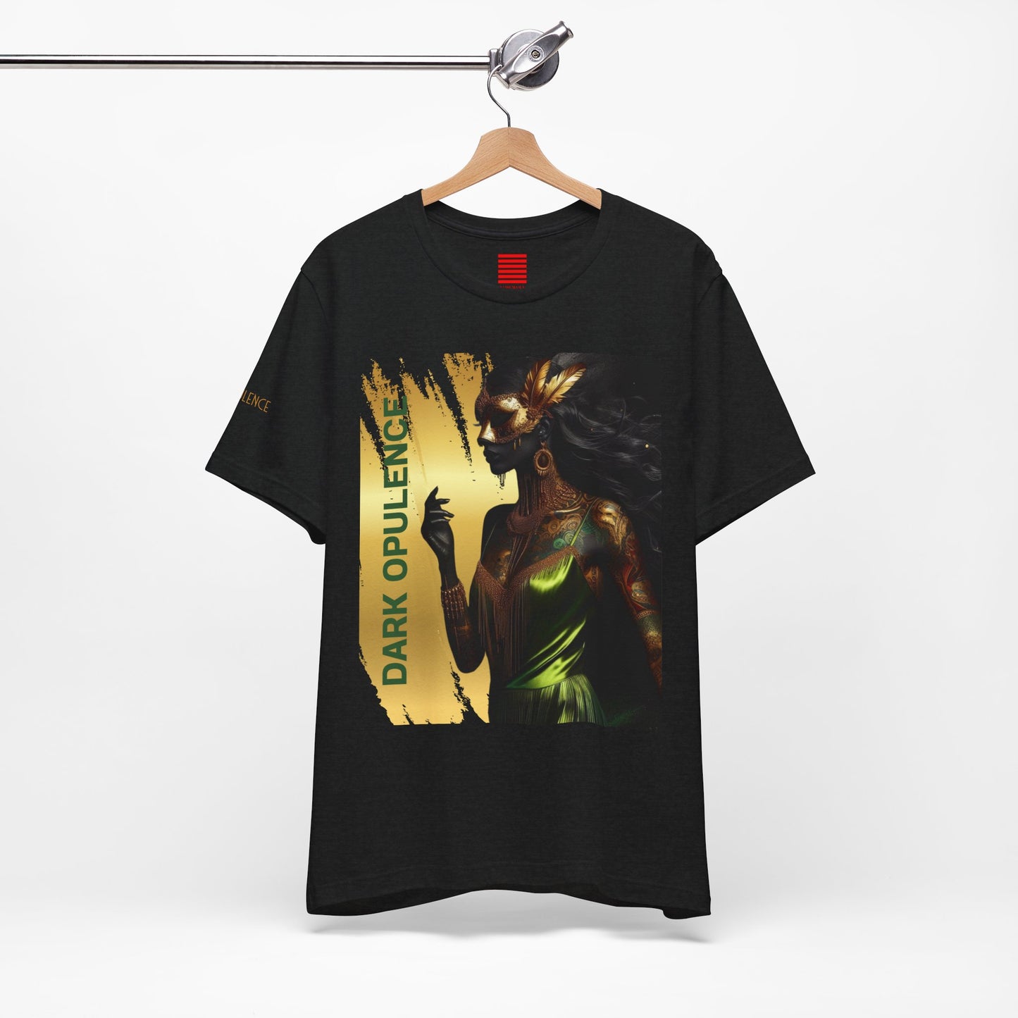 Dark Opulence & Noir Wolf Unisex Graphic Tee - Bold Art for Creatives