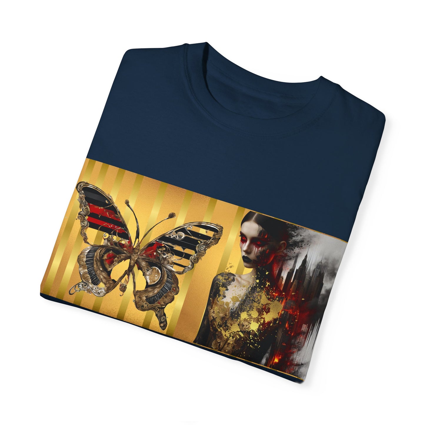 Unisex Garment-Dyed T-shirt   Noir Wolf by De opulence