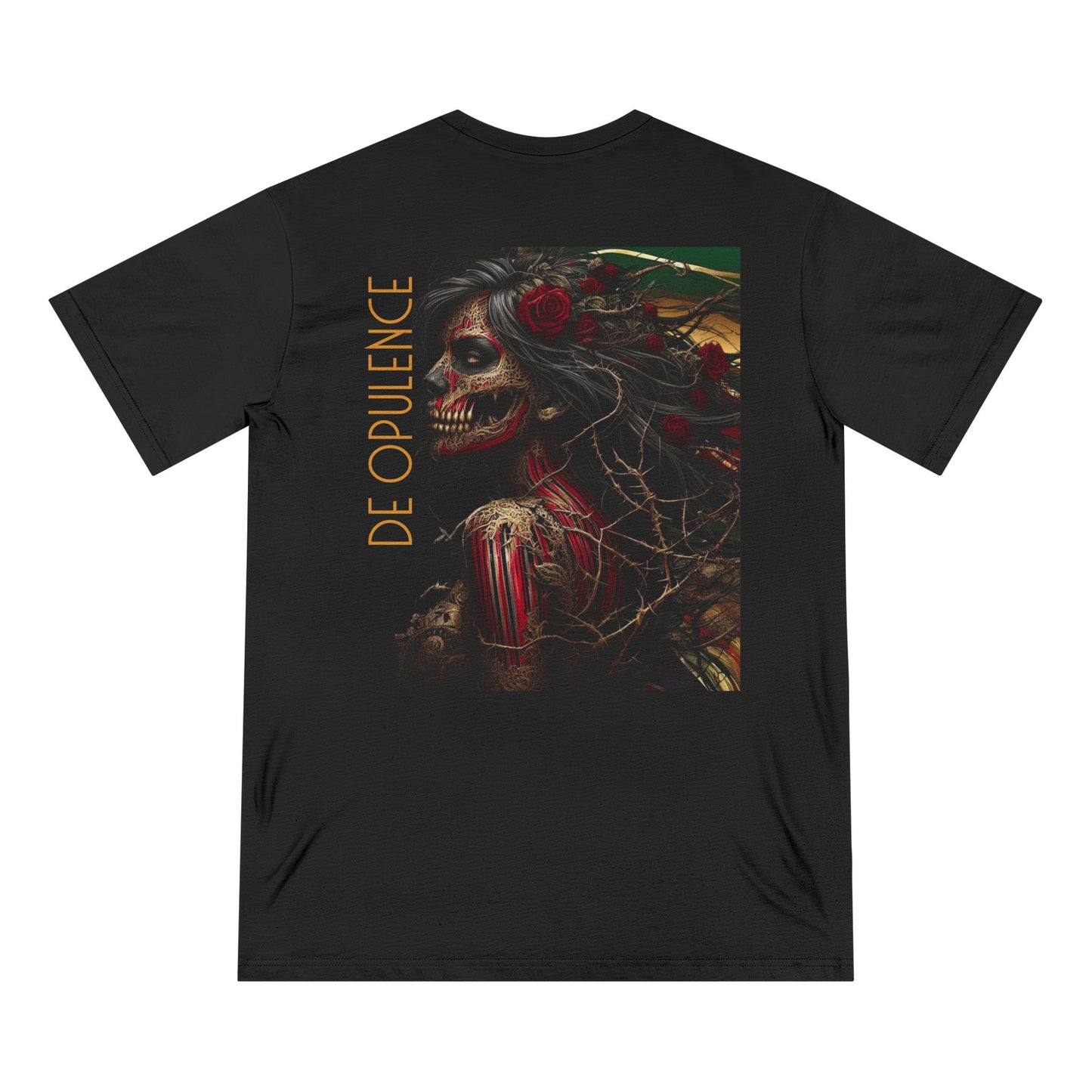 Noir Wolf Graphic Organic T-shirt - Edgy Art for Art Lovers