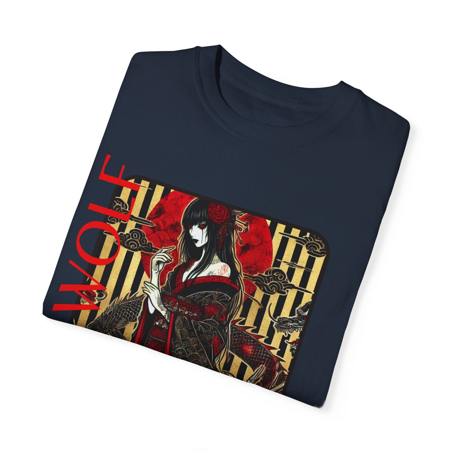 Unisex Garment-Dyed T-shirt De Opluence by Noir Wolf