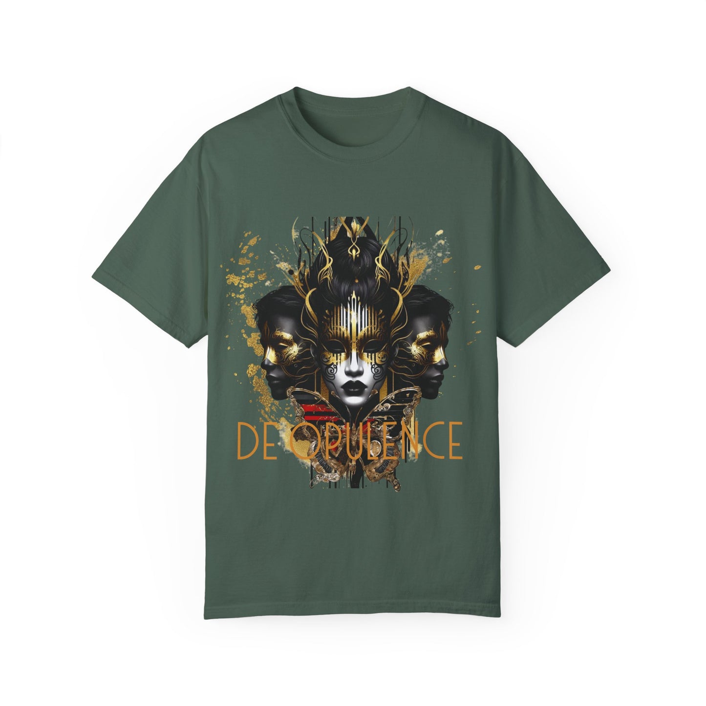 Unisex Garment-Dyed T-shirt Noir Wolf by De opulence