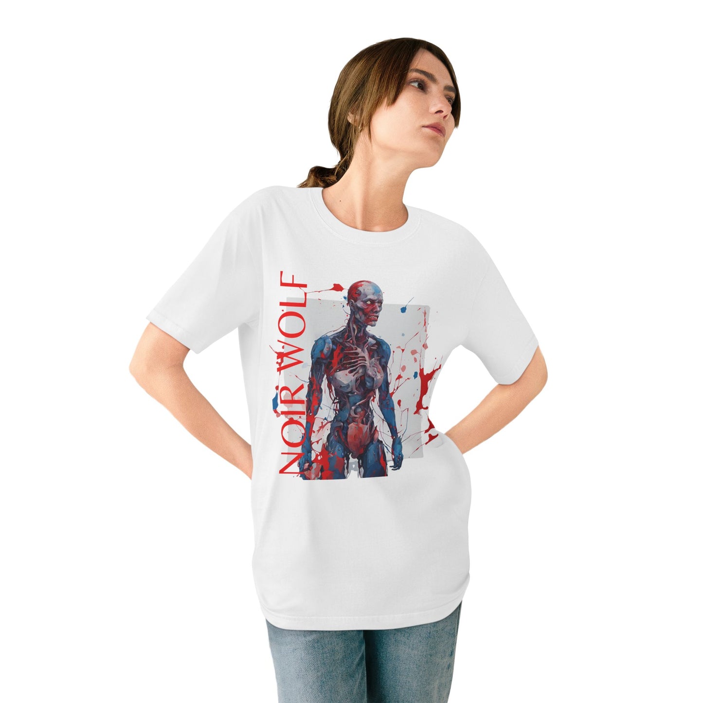 Organic Staple T-shirt  NOIR WOLF