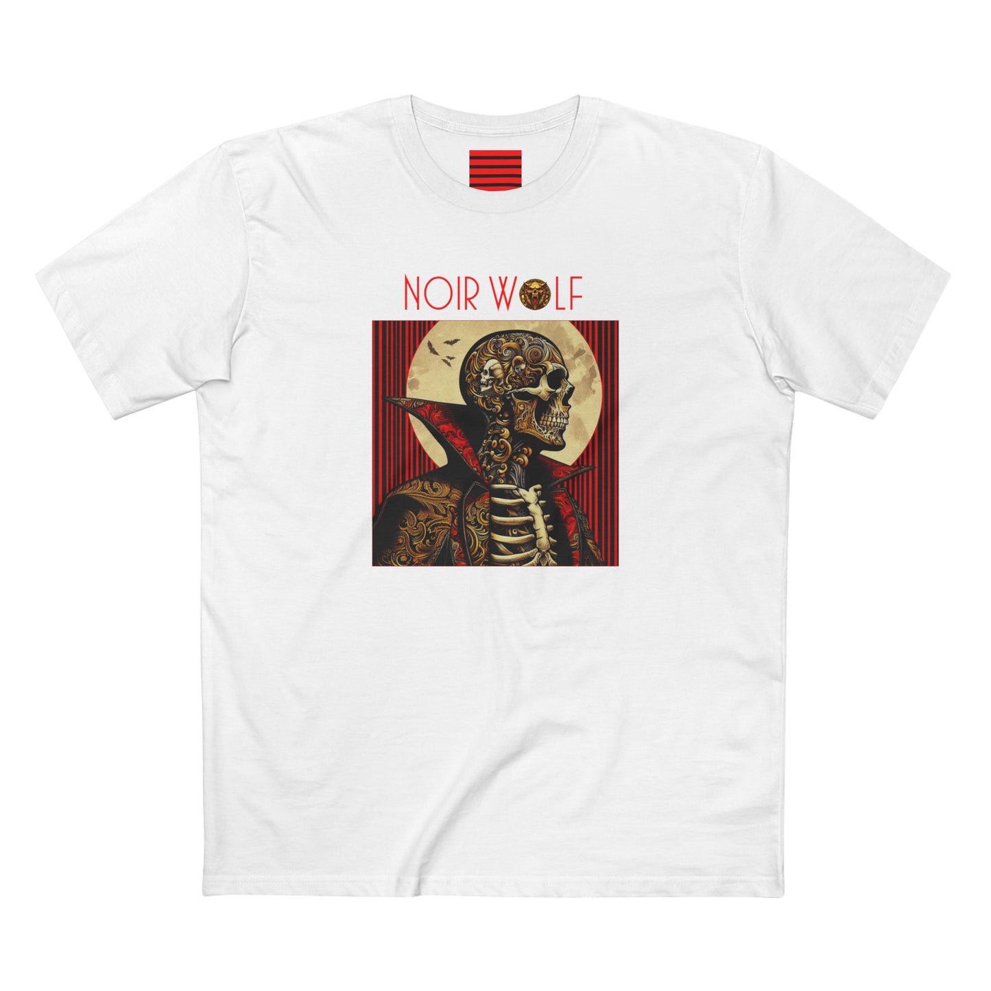 Men's Staple Tee De Opulence By Noir Wolf White