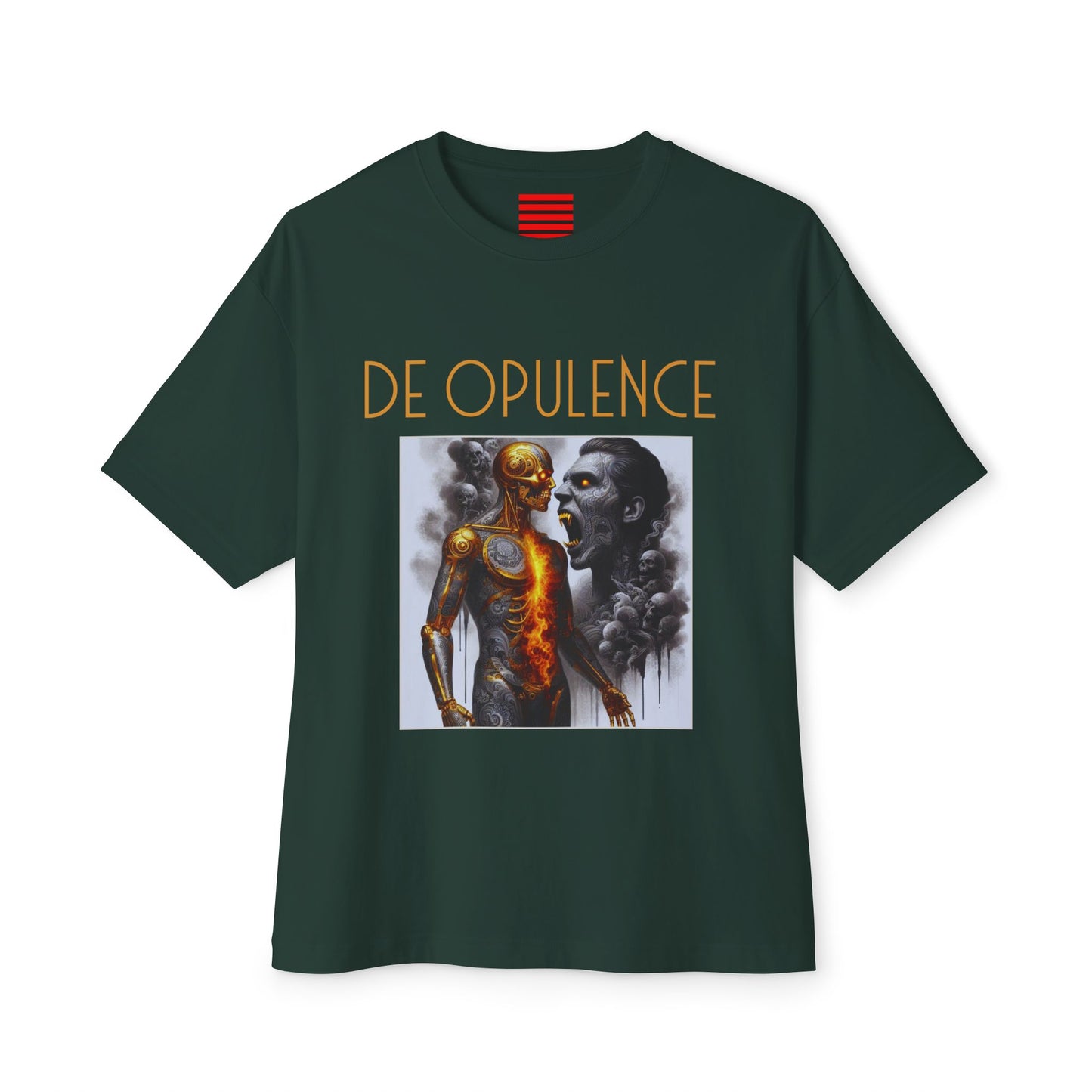Unisex Oversized Boxy Tee De Opulence by Noir Wolf the style of grace Forest