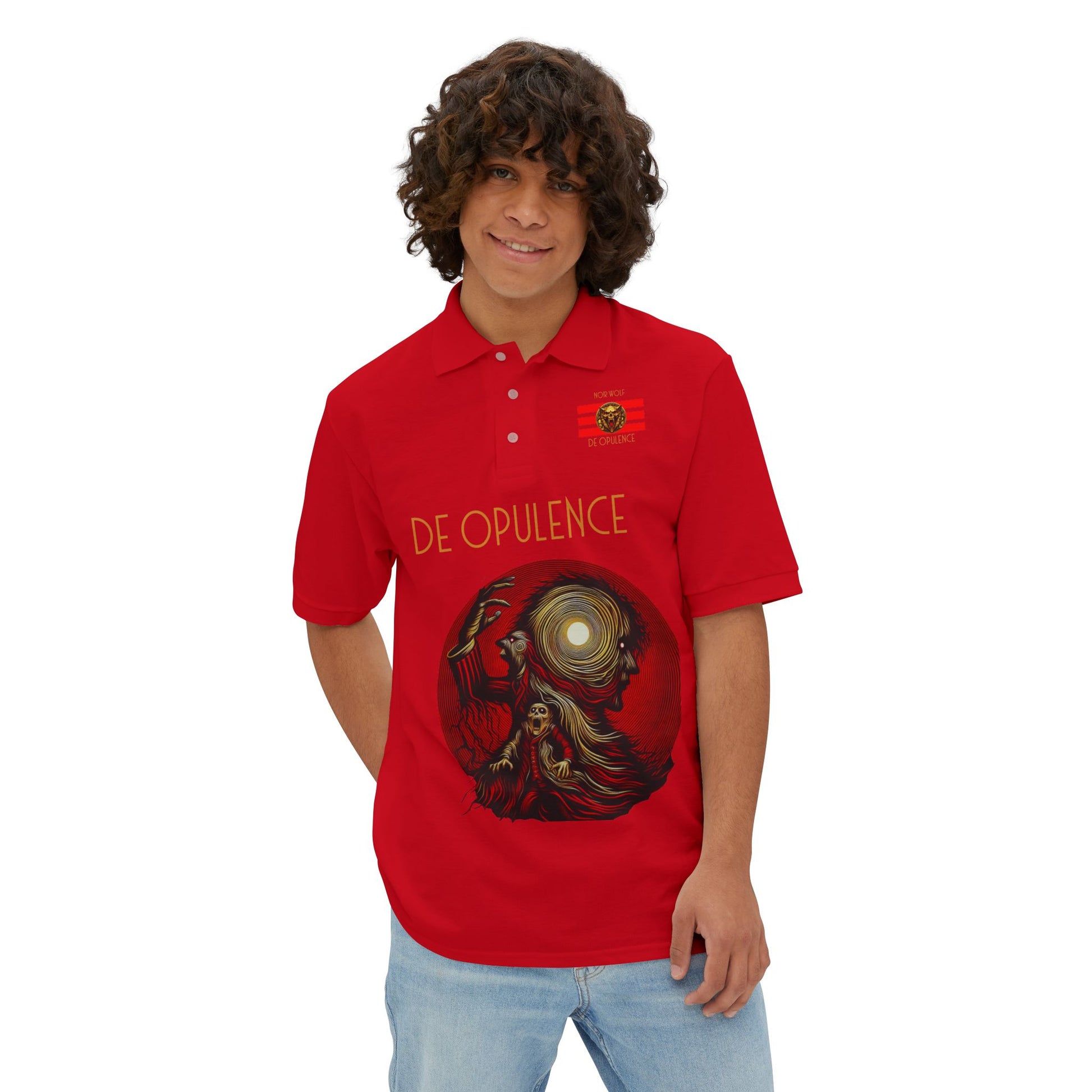 Polo Shirt - De Opulence by Noir Wolf, Style of Grace