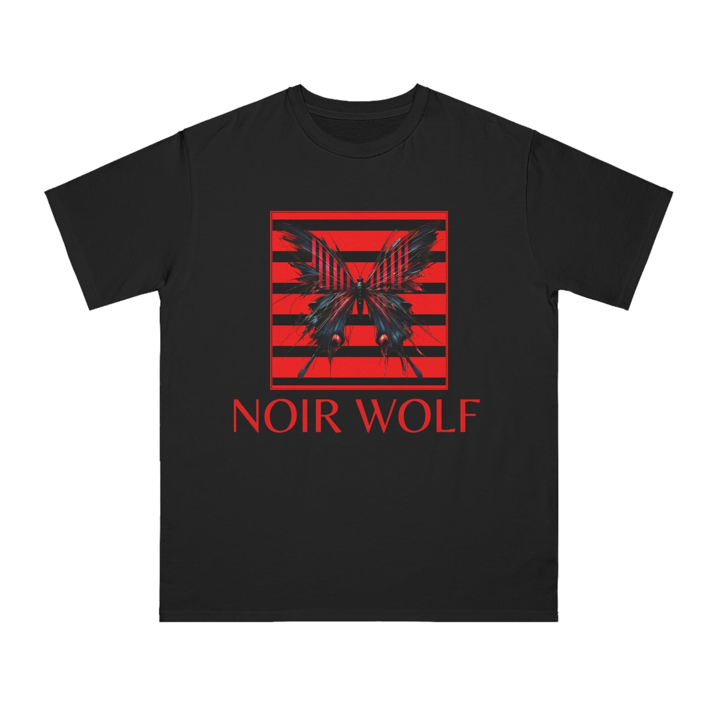 Organic Unisex Classic T-Shirt - Noir Wolf Design with Opulence Text