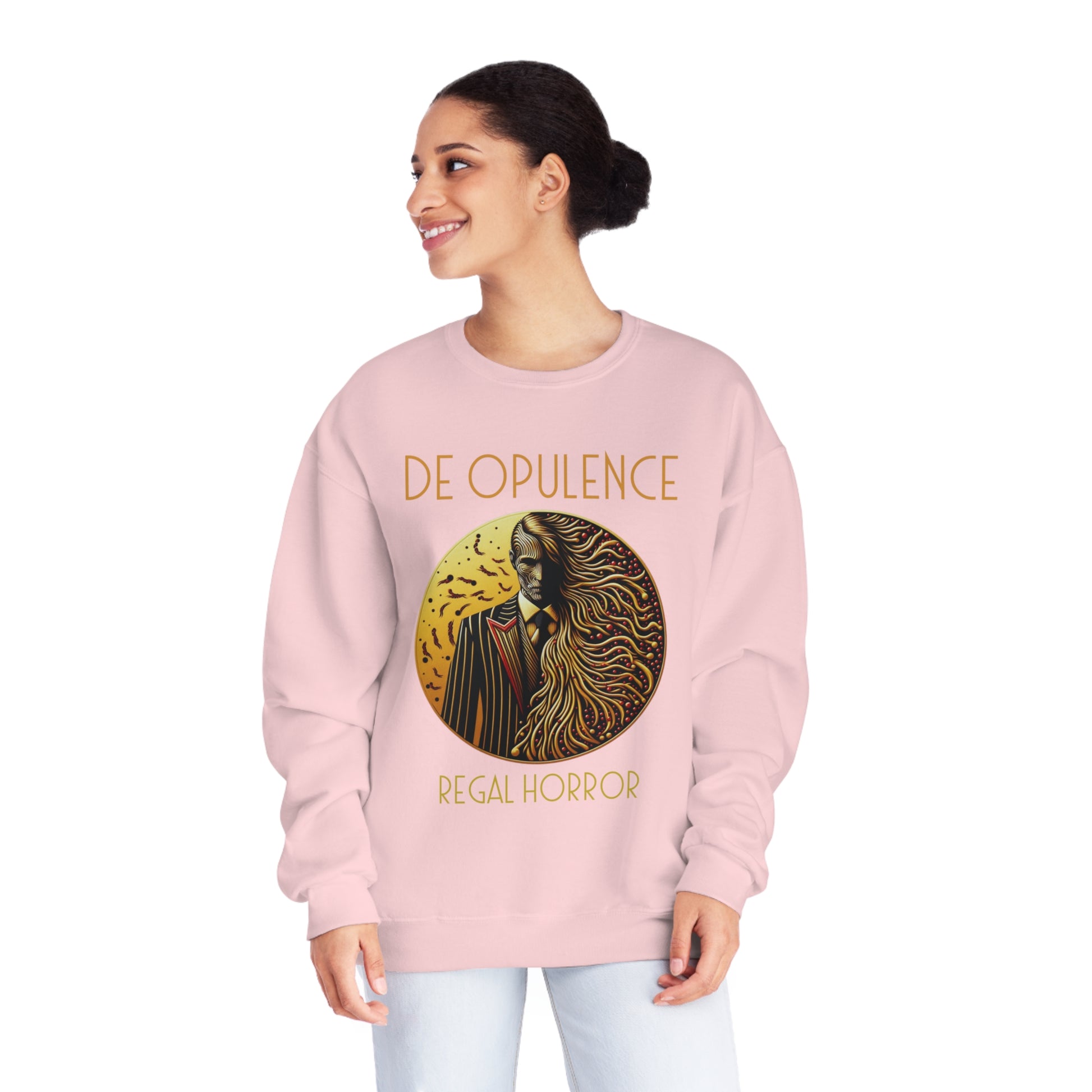 Unisex NuBlend® Crewneck Sweatshirt De Opulence by Noir Wolf the style of grace