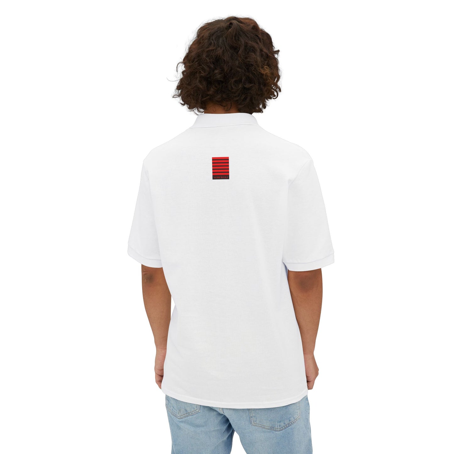 Men's Piqué Polo De Opulence by Noir Wolf