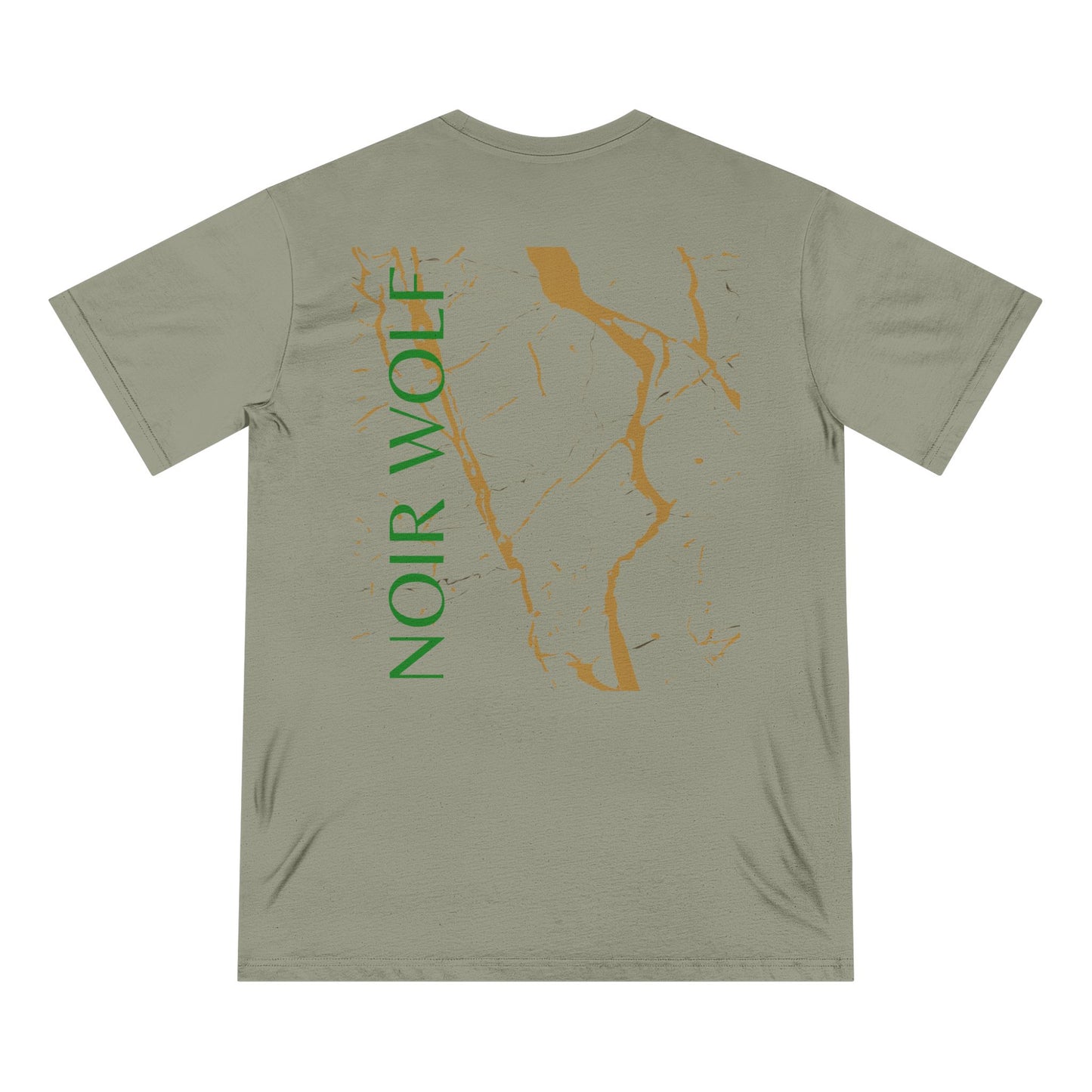 Organic Staple T-shirt: 'Del Opulence' & 'Noir Wolf' Design – Stylish, Artistic Tee for Casual Wear