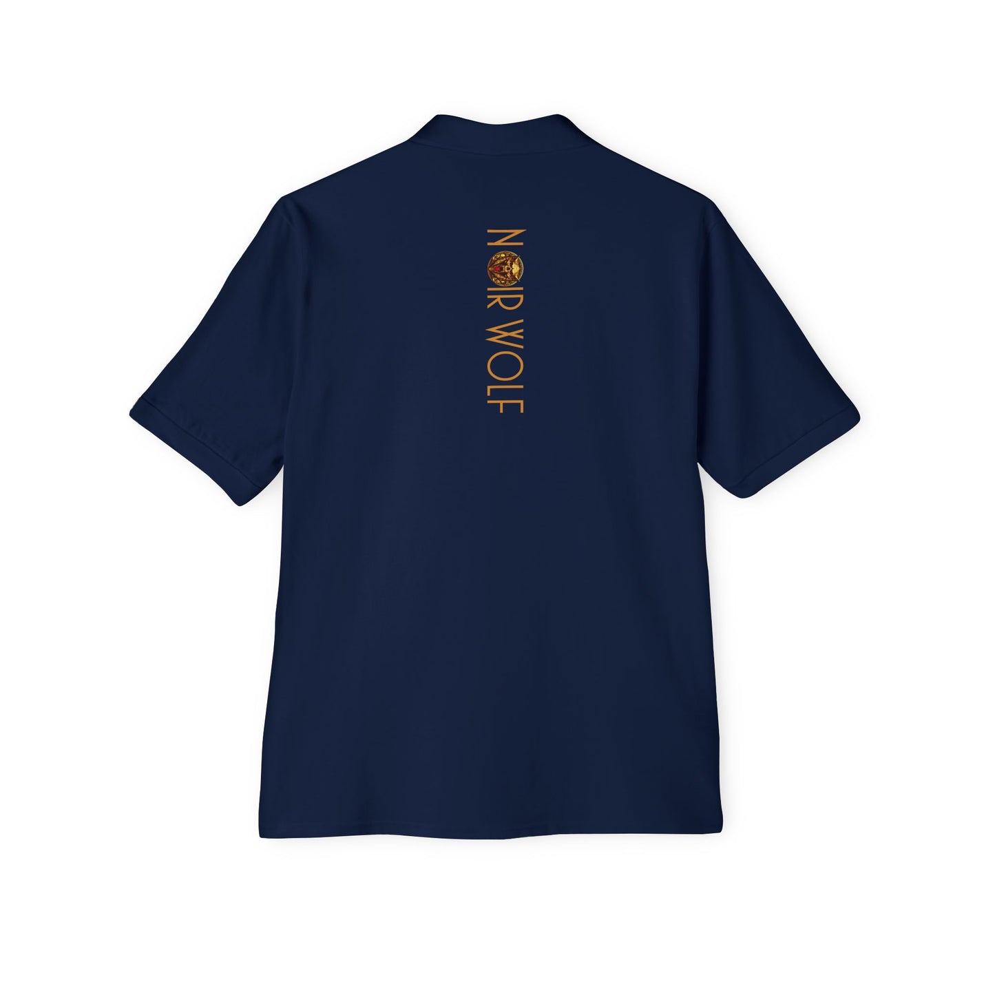Men's Piqué Polo De Opulence by Noir Wolf the style of grace
