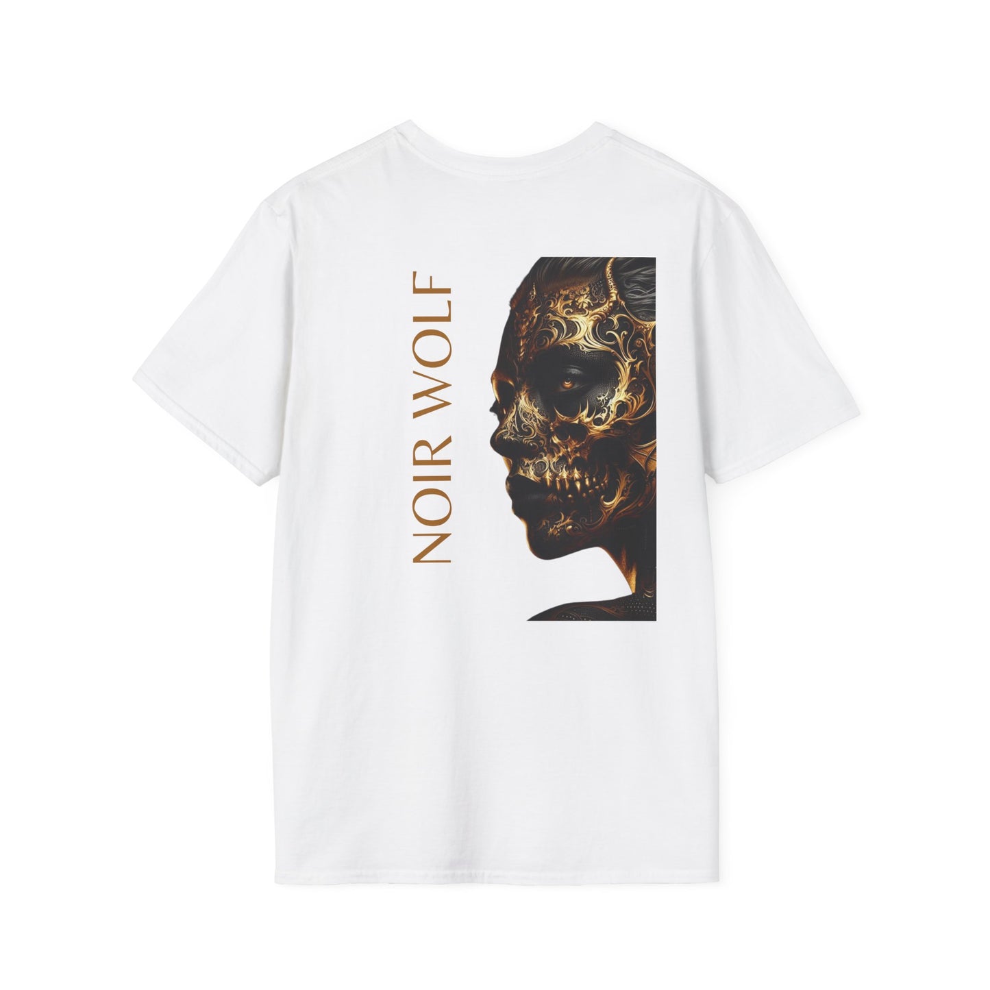 Noir Wolf Art T-Shirt, Alternative Fashion Tee, Unique Graphic Shirt, Unisex Artwear, Gift for Artists, Edgy Streetwear
