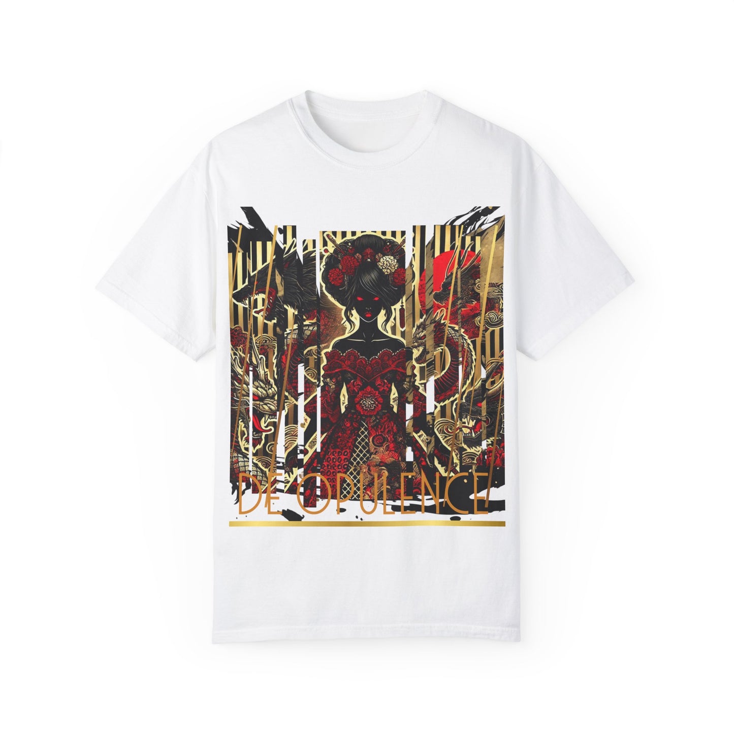 Unisex Garment-Dyed T-shirt De Opulence by Noir Wolf
