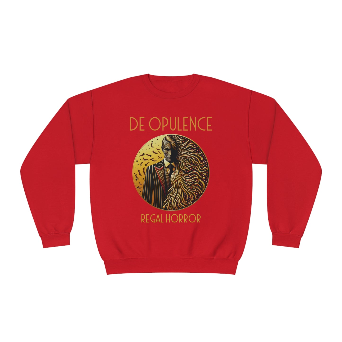 Unisex NuBlend® Crewneck Sweatshirt De Opulence by Noir Wolf the style of grace True Red