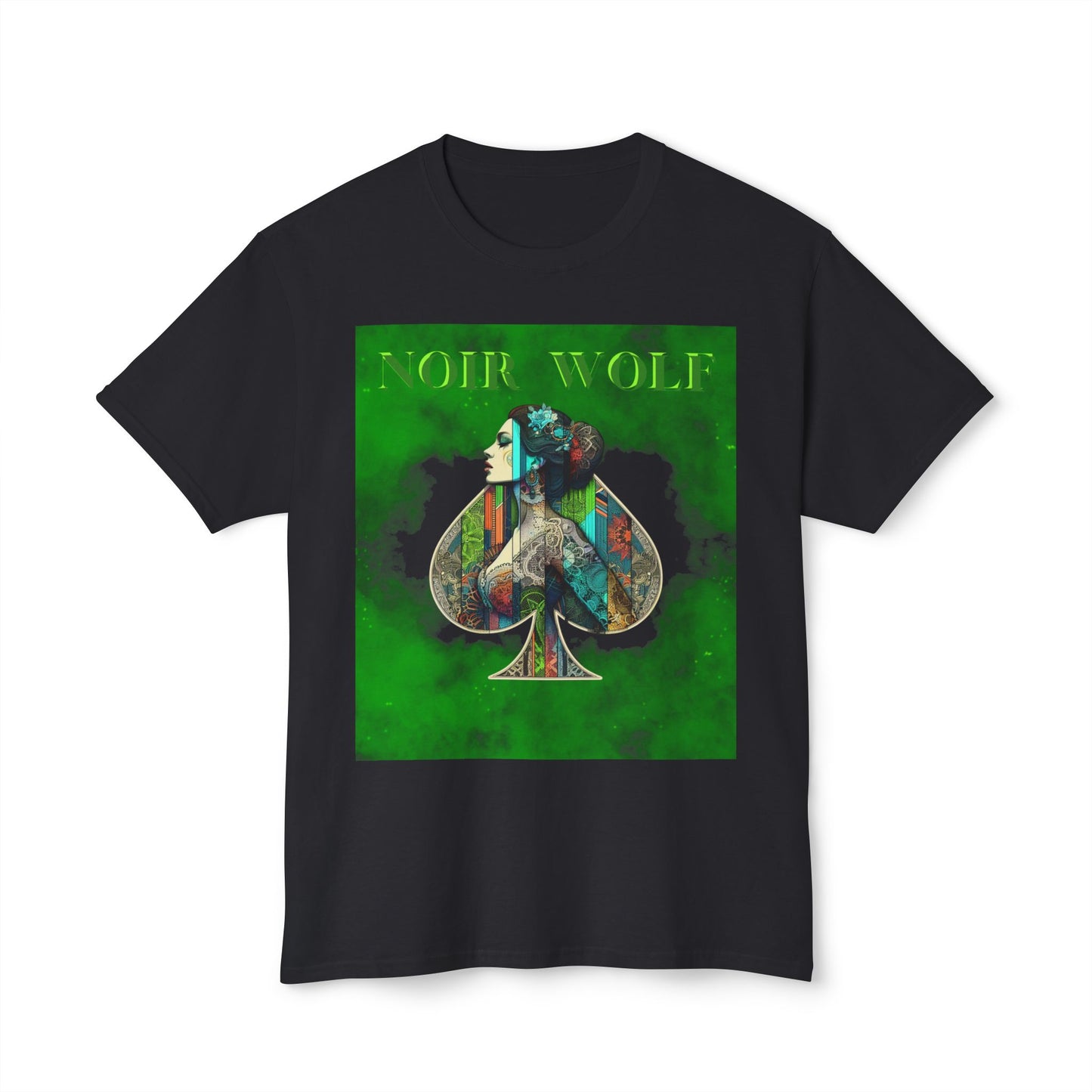 Unisex HD Cotton™ T- Noir  WOLF HOUSTON