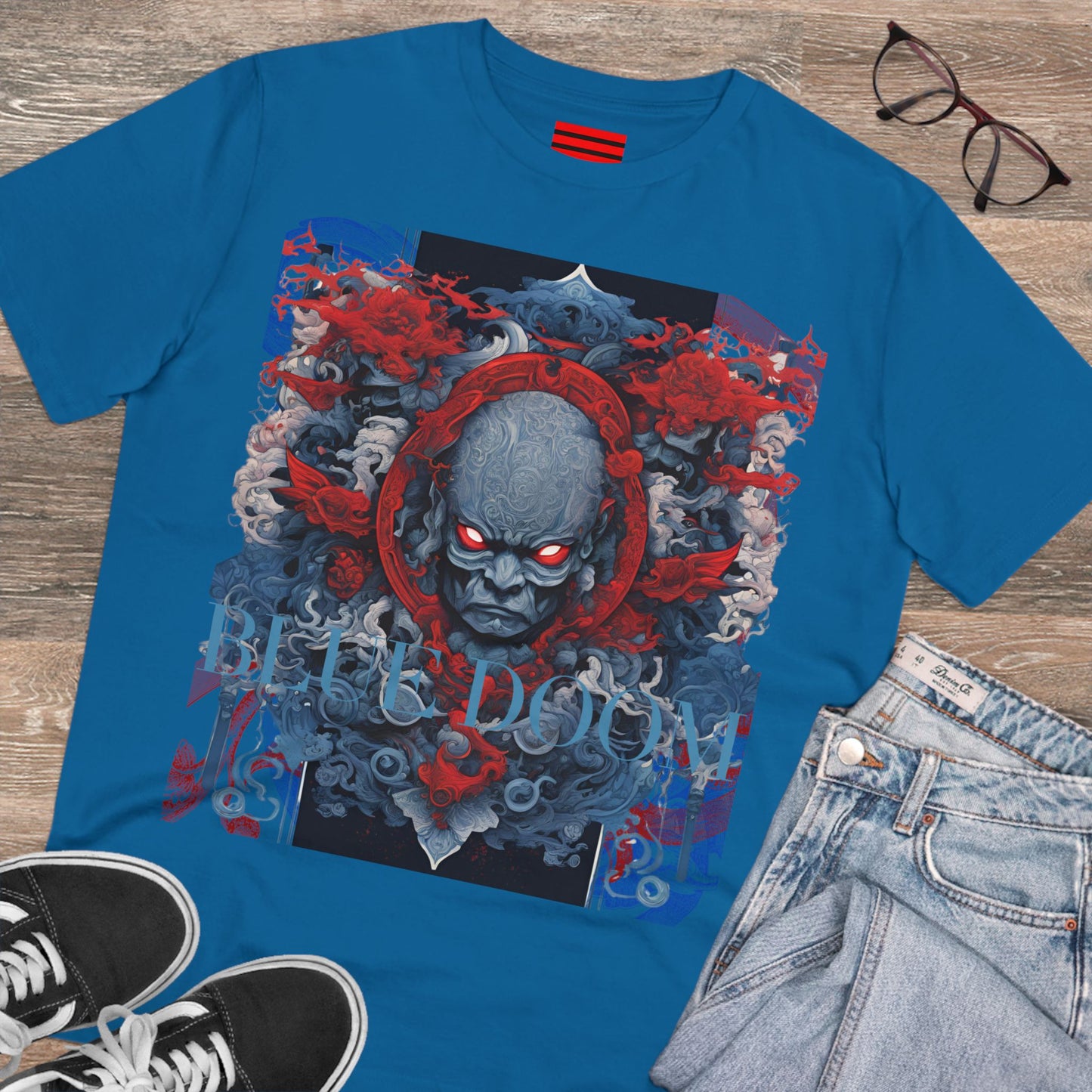 Organic Creator T-shirt - Unisex Blue Doom by Noir Wolf