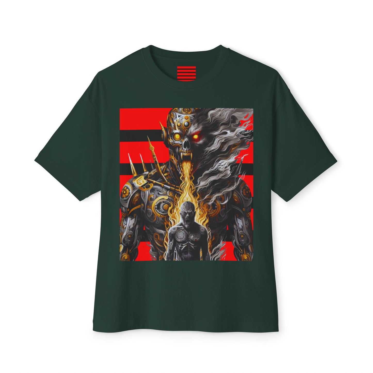 Unisex Oversized Boxy Tee De Opulence by Noir Wolf the style of grace Forest