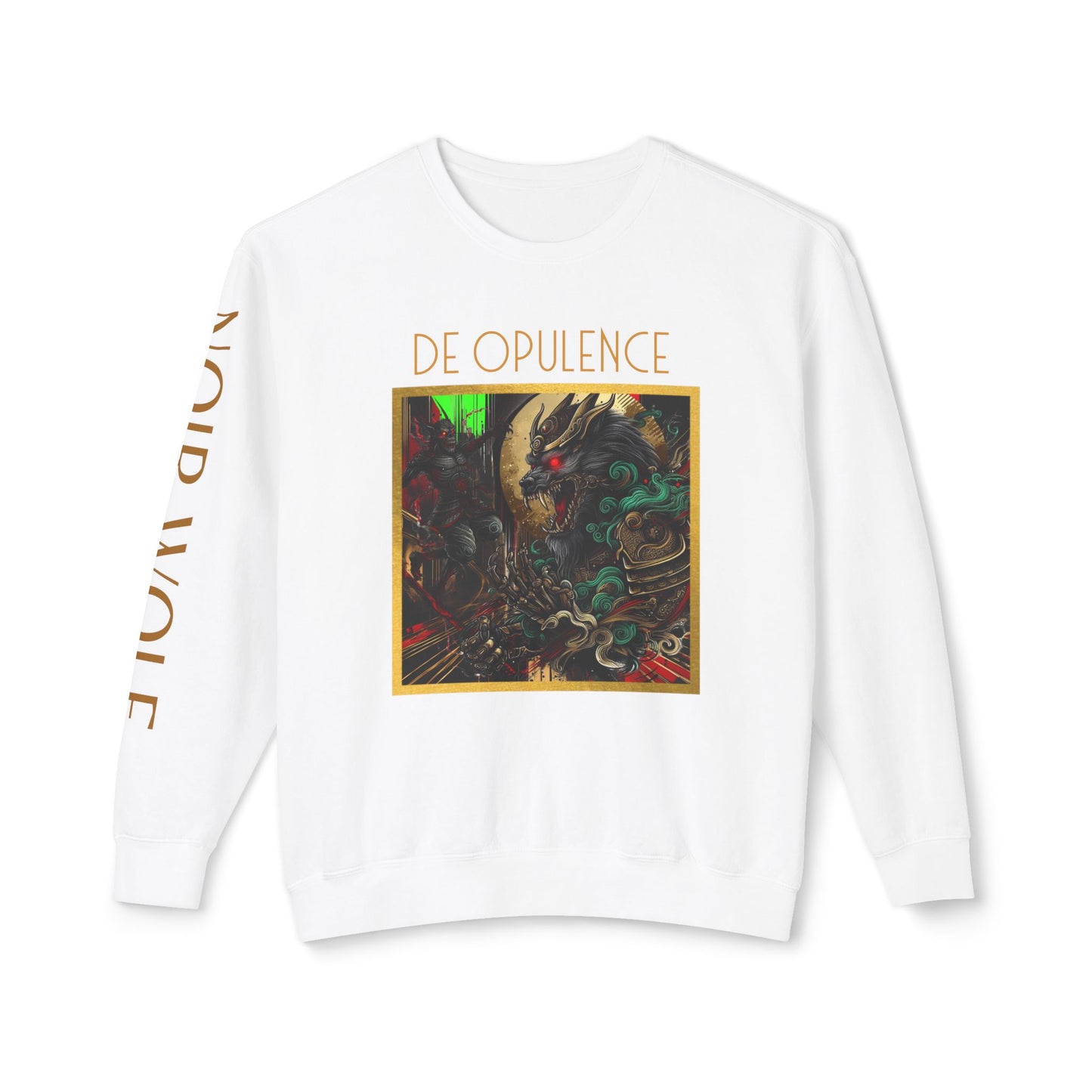 Unisex Lightweight Crewneck Sweatshirt with Skull and Roses Design - Edgy Streetwear Alternative Fashion